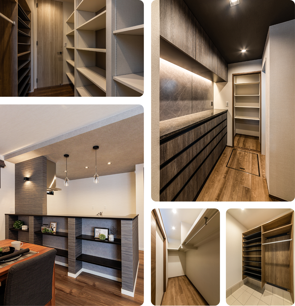 収納は充実させる