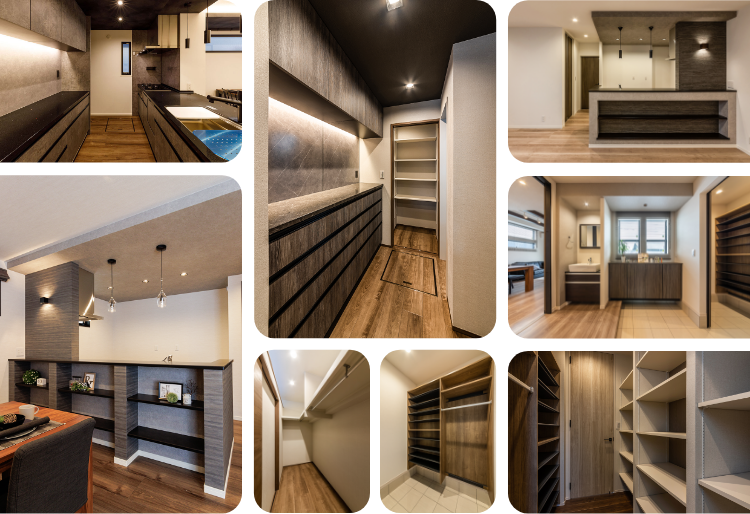 収納は充実させる