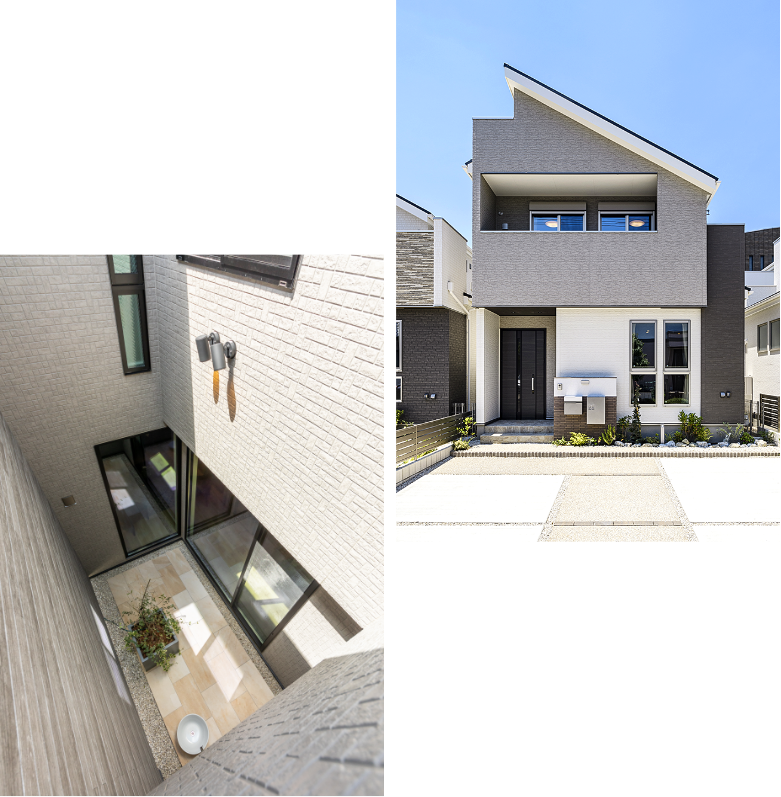 家だけではなく外構まで含めて美しい。