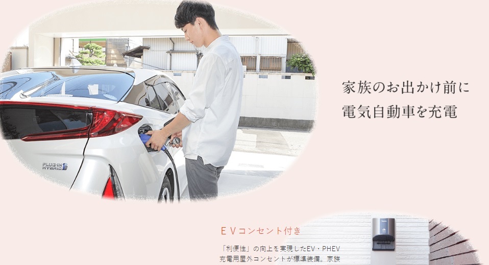 電気自動車充電用コンセント