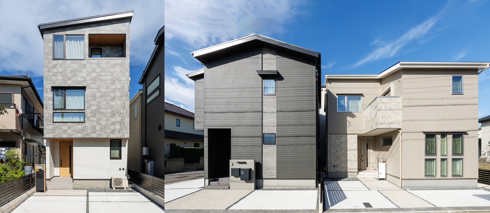 【LDKに光を取り込む工夫を凝らした3棟のお家_名古屋市北区の家-1】