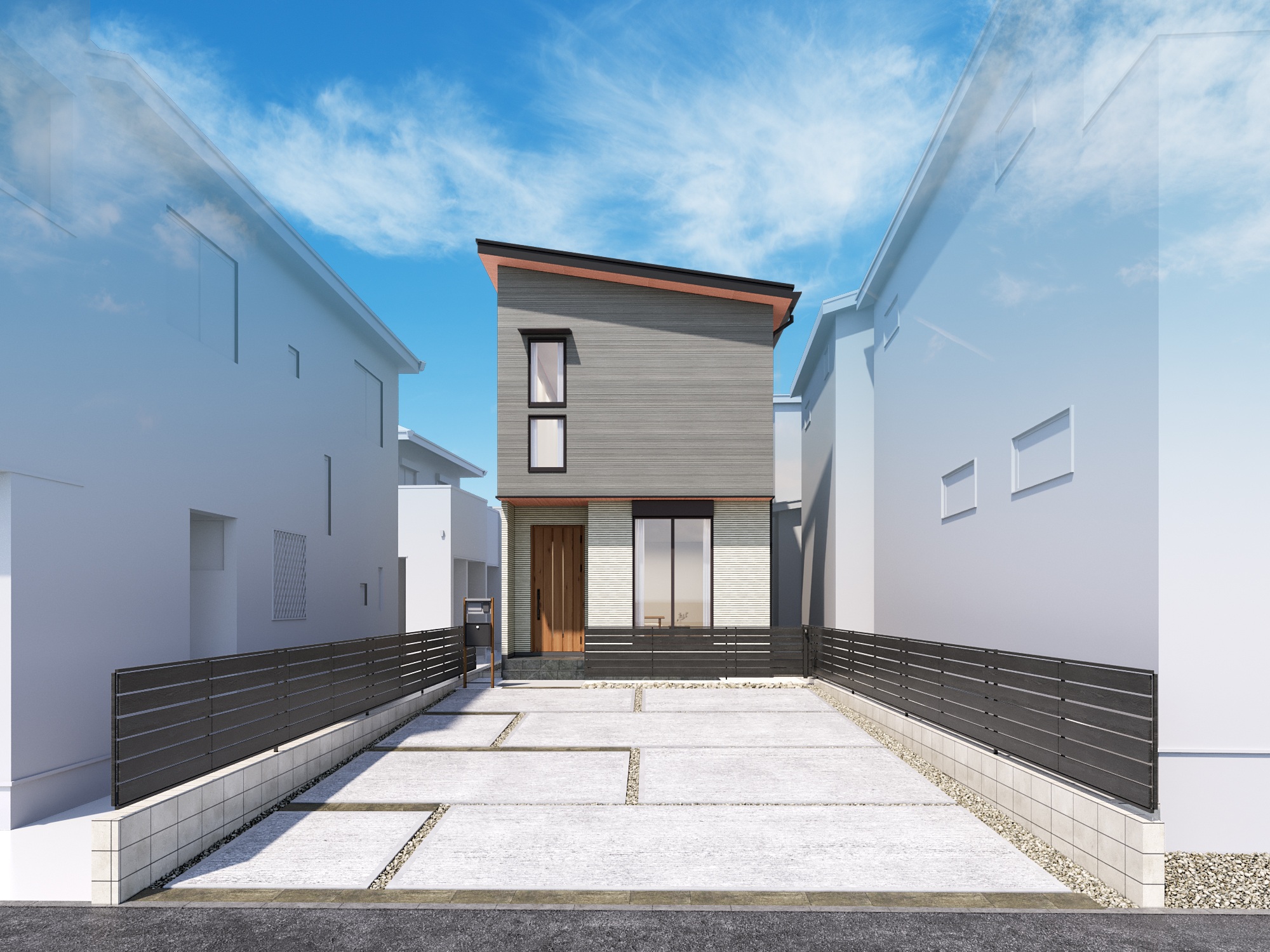 T-4／南向き＆4台駐車可能＆LDK20帖超！居住空間もゆとりと開放感が感じられる、広々快適な明るい住まい。