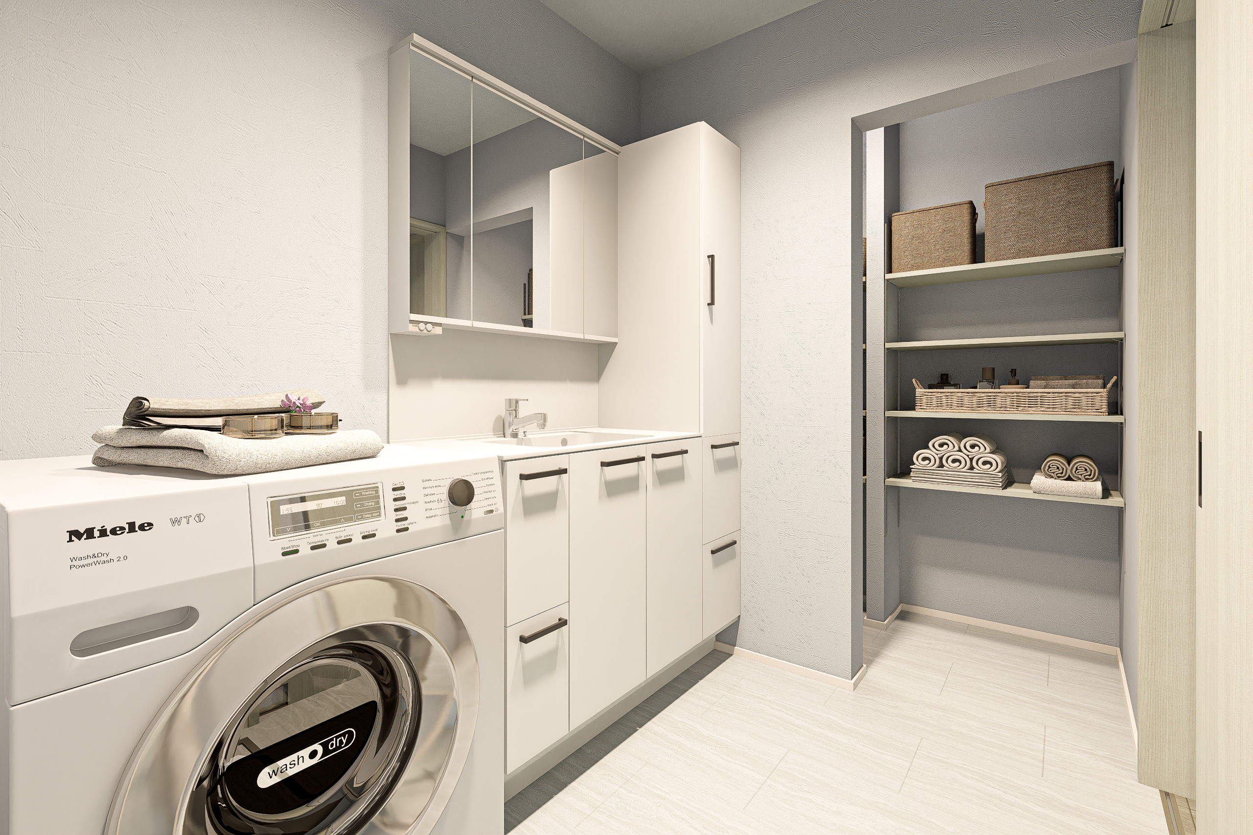 T-4完成予想図/洗面脱衣室