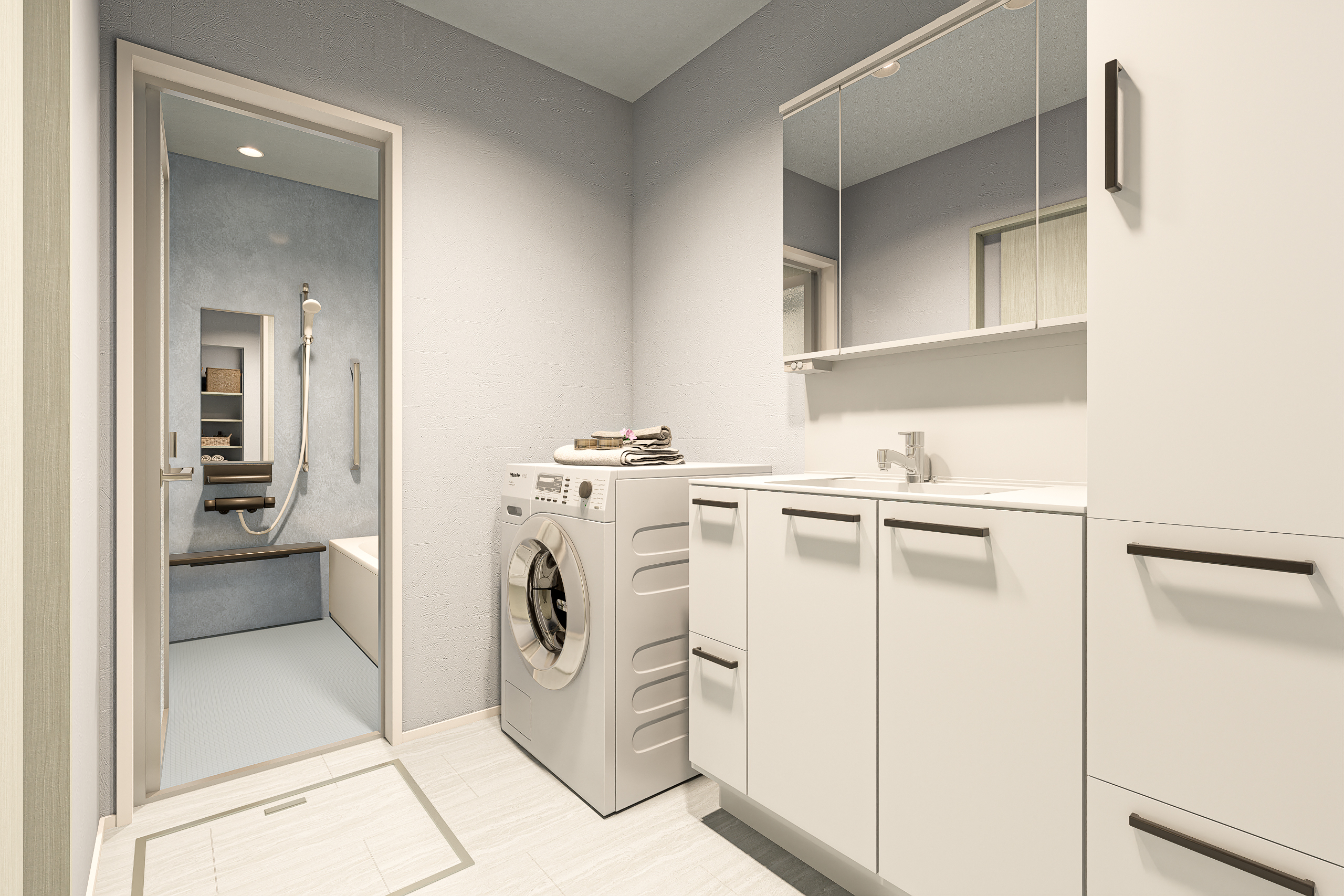 T-4完成予想図/洗面脱衣室