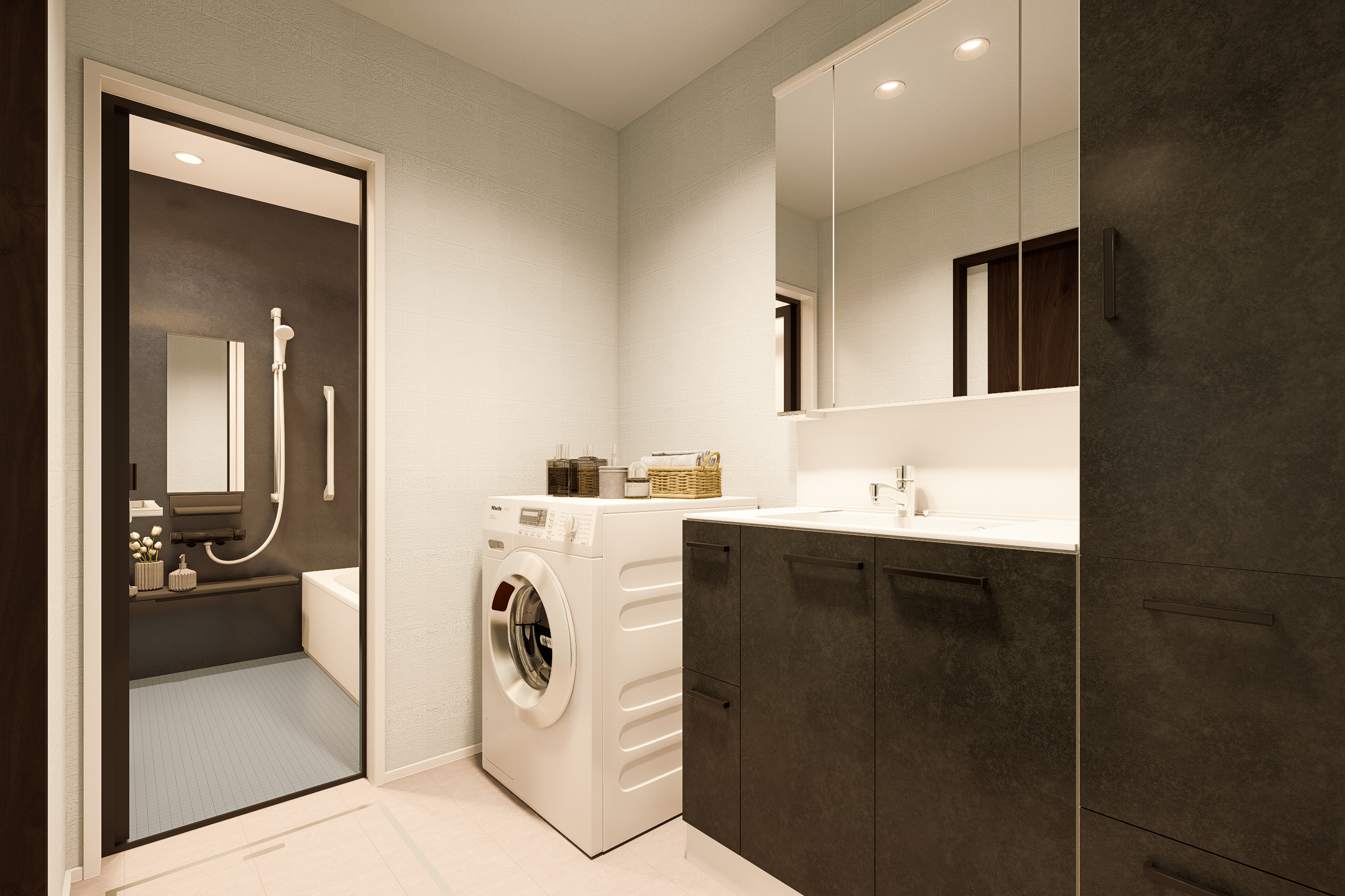 T-5完成予想図/洗面脱衣室