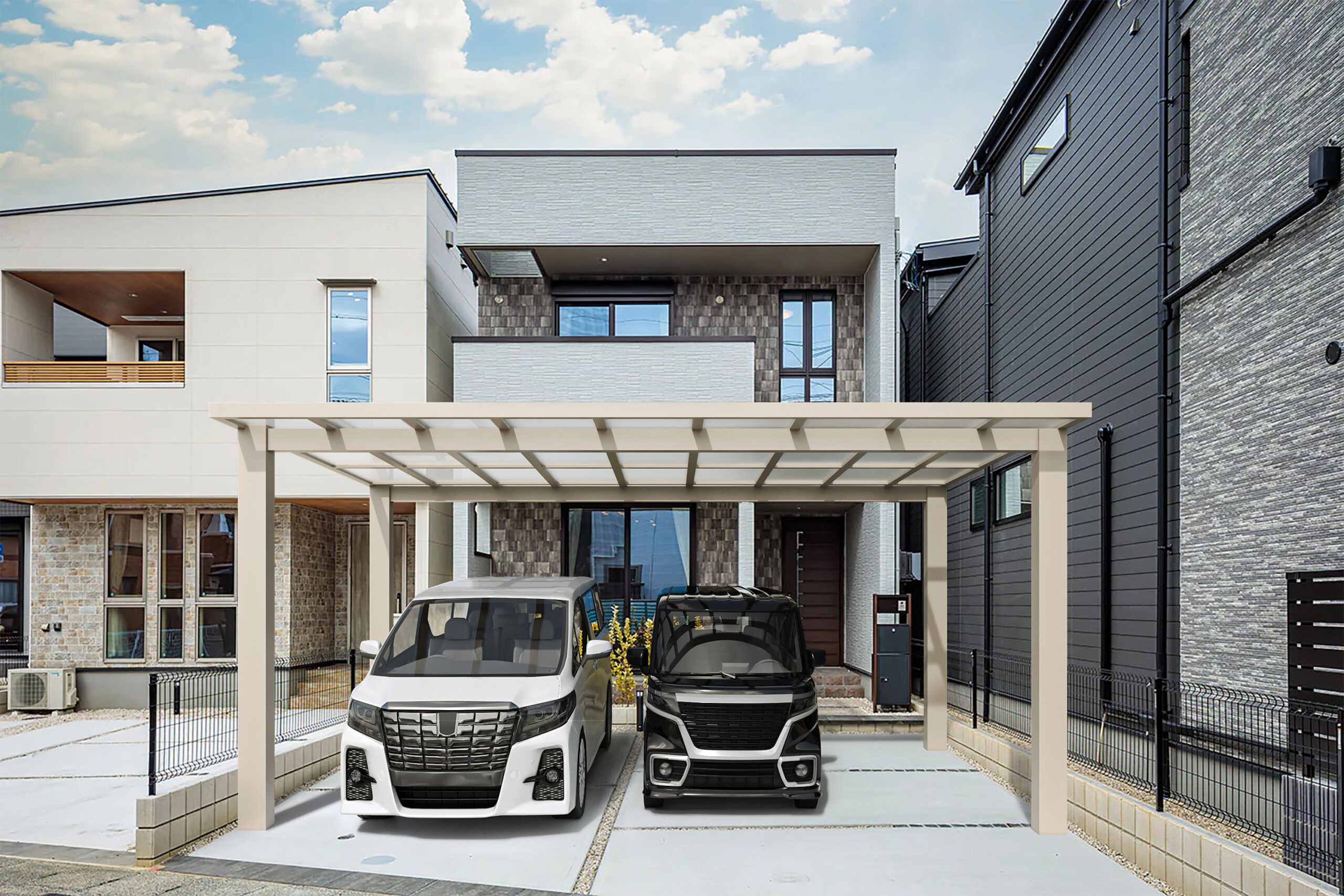 T-3:駐車場 ※カーポートはオプションとなります。