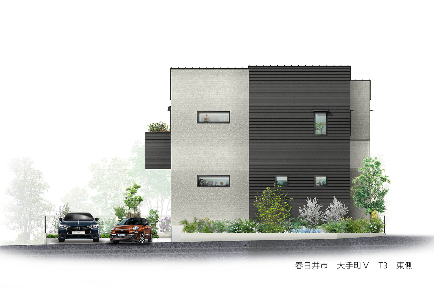 T-3／上質な印象をもたらす光の陰影によって美しく佇む住まい。雨で汚れを洗い流す親水コートで美しさをキープ。