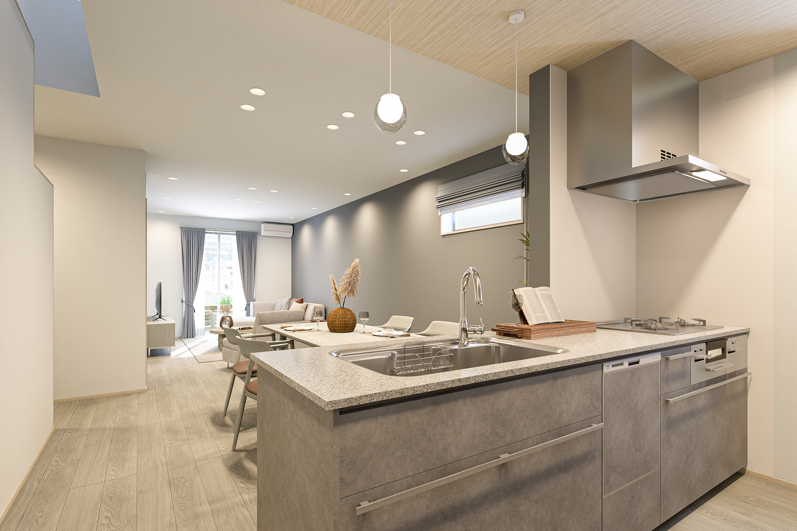 T-2/優しく静かに閉まるダンパー機能を搭載したサイレントレールの引き出しは収納力もバッチリ!