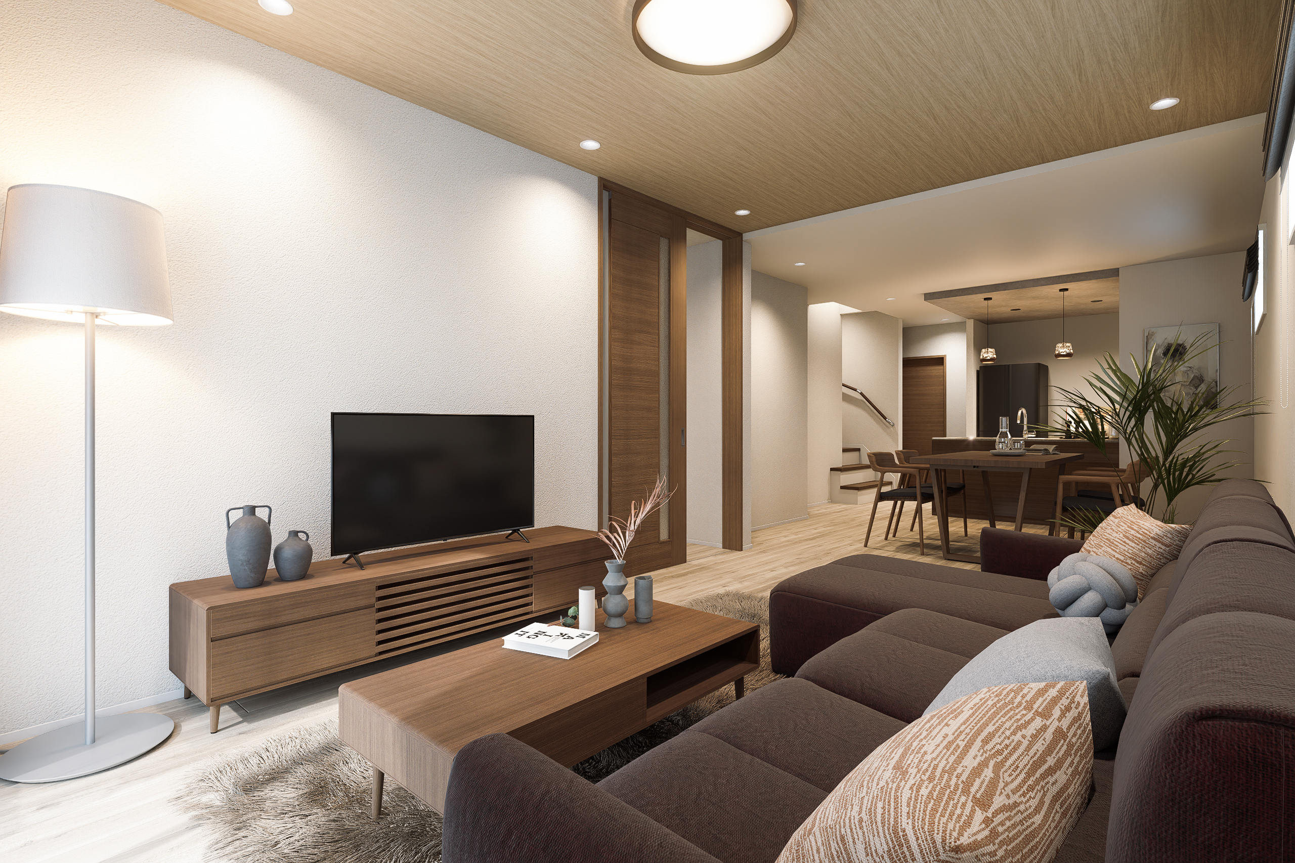 T-3/高演色・高効率LEDの照明で生活空間だけでなく、表情やお料理なども美しくきれいに見せてくれます。