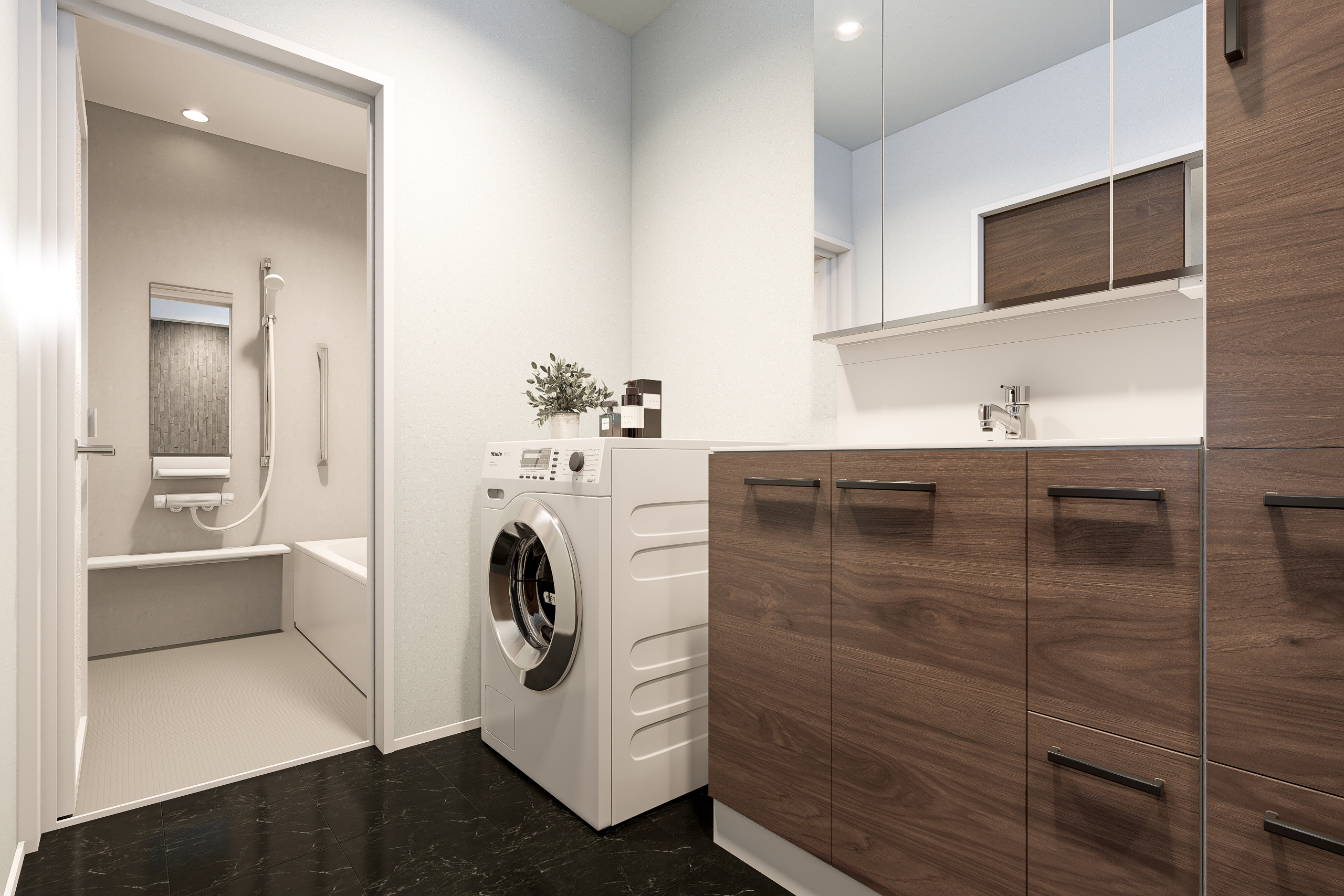 T-7/洗面所完成予想図