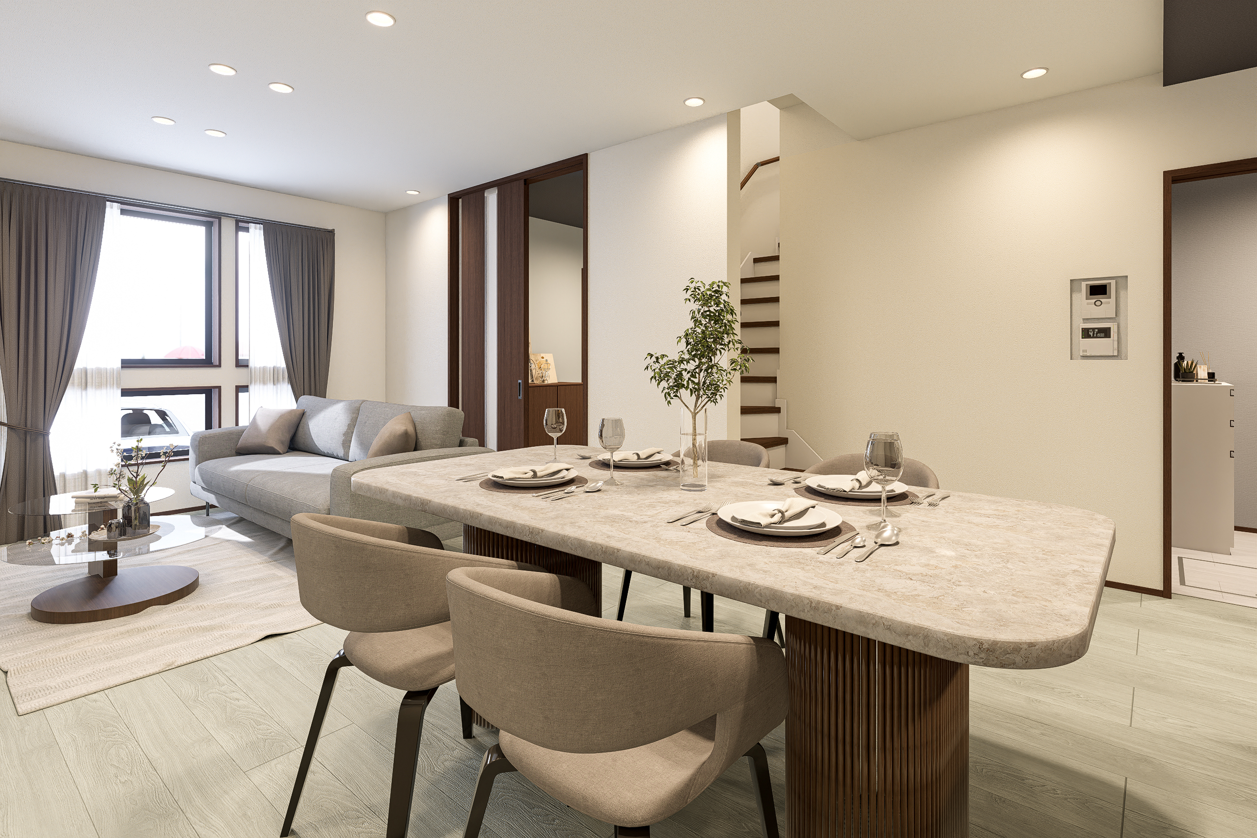 T3棟 リビング完成予想図