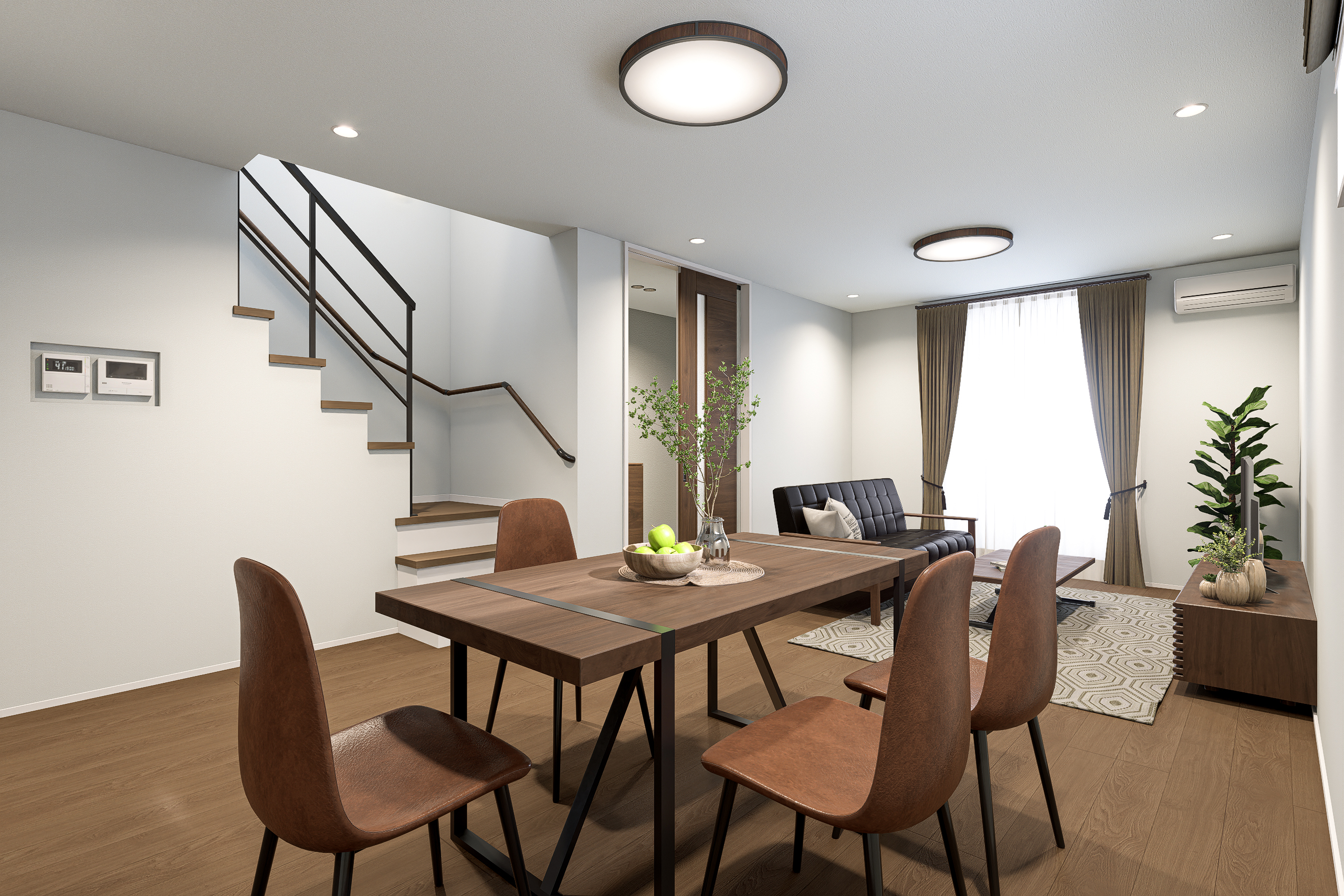 T-7/家族の明るい笑顔や笑い声もまた、幸せなおうち時間に欠かせないもの。思い描く理想の暮らしが実現します。