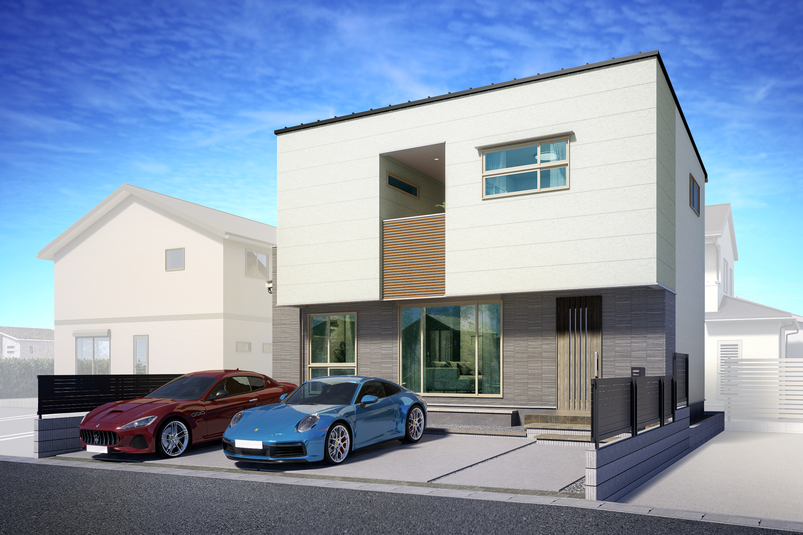 T-1/ワイド間口LDK19.3帖!プライベートスペースにもゆとりを持たせた心地良い住まい。4台駐車可能。※イメージとなります