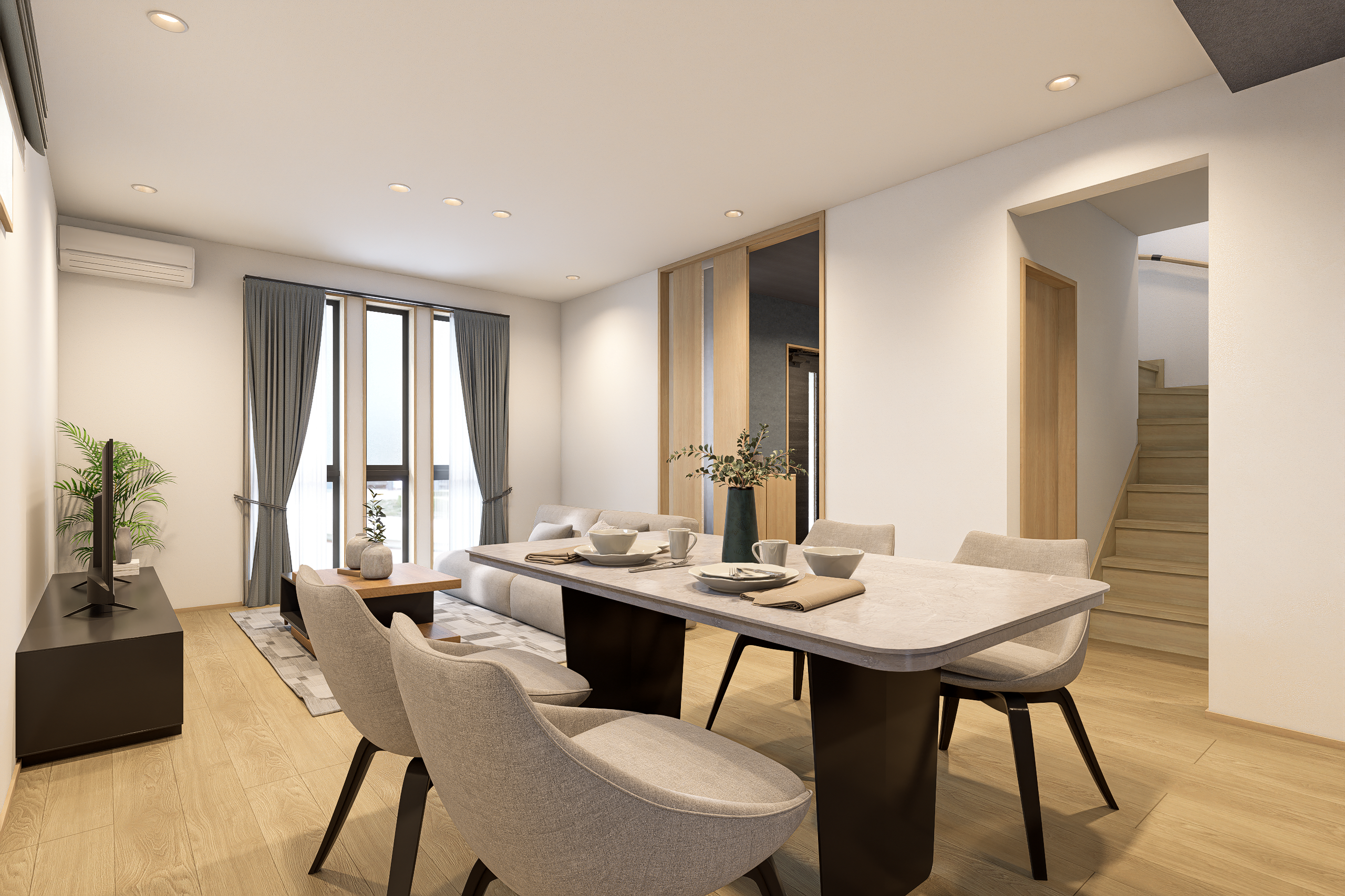 T2棟 リビング完成予想図