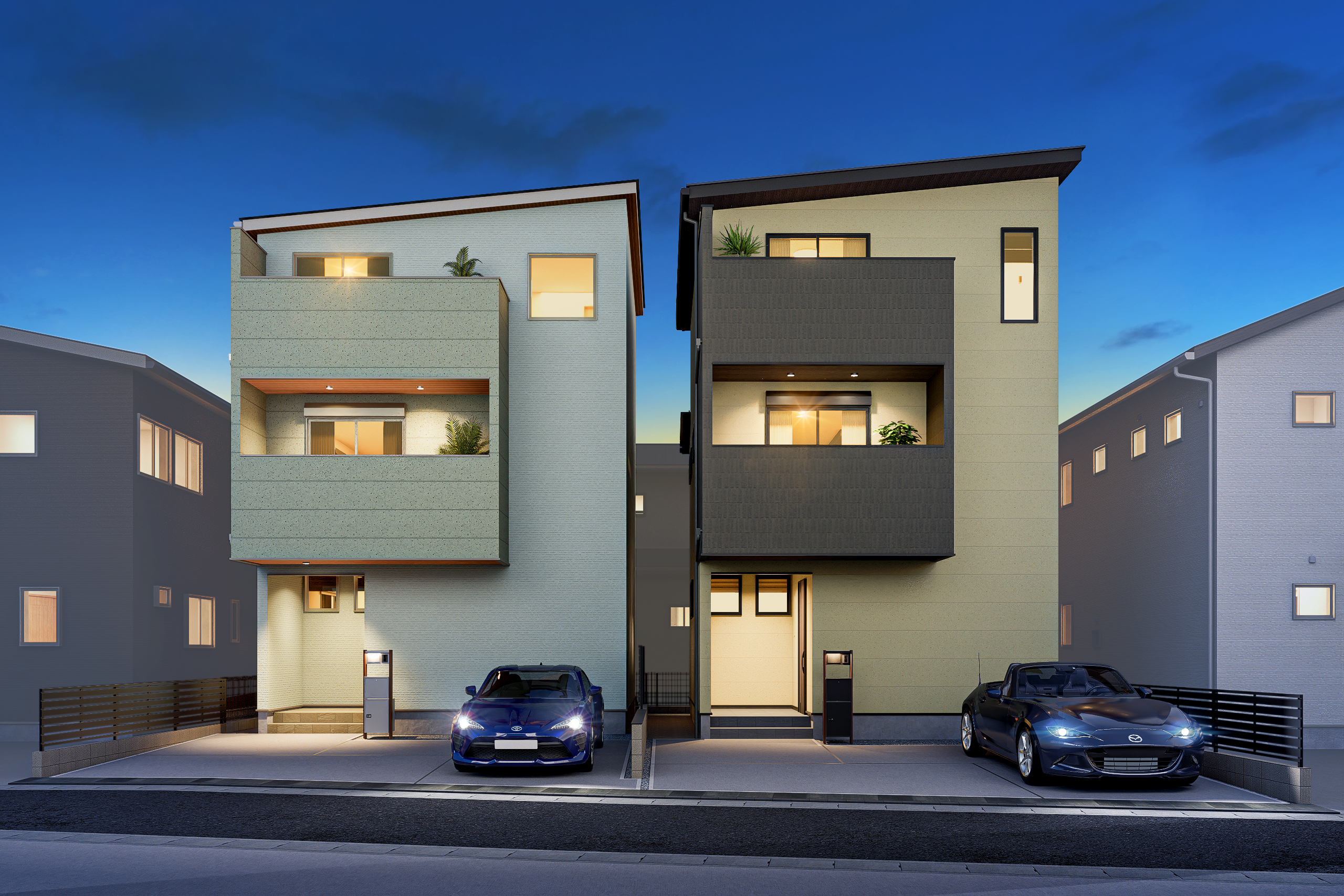 T-2、T-1／程よい自然と利便性を兼ね備えた守山区は子育てファミリーにも人気のエリア。