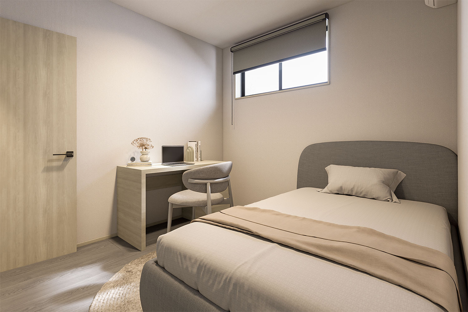 T-1／2階には様々な用途で使える洋室が3部屋あります。全ての居室にCLを設置し、利便性を考慮。