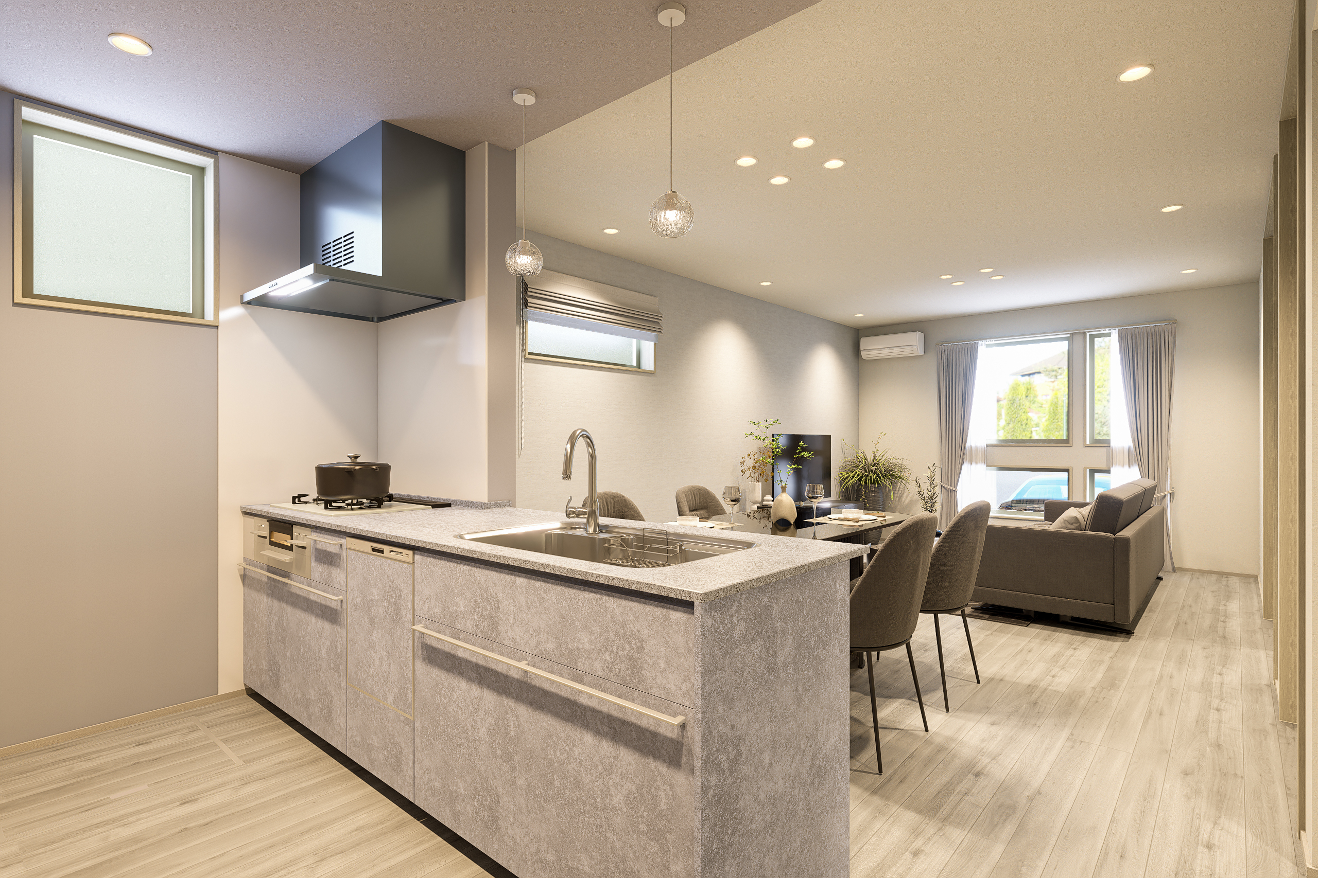 T棟 キッチン完成予想図