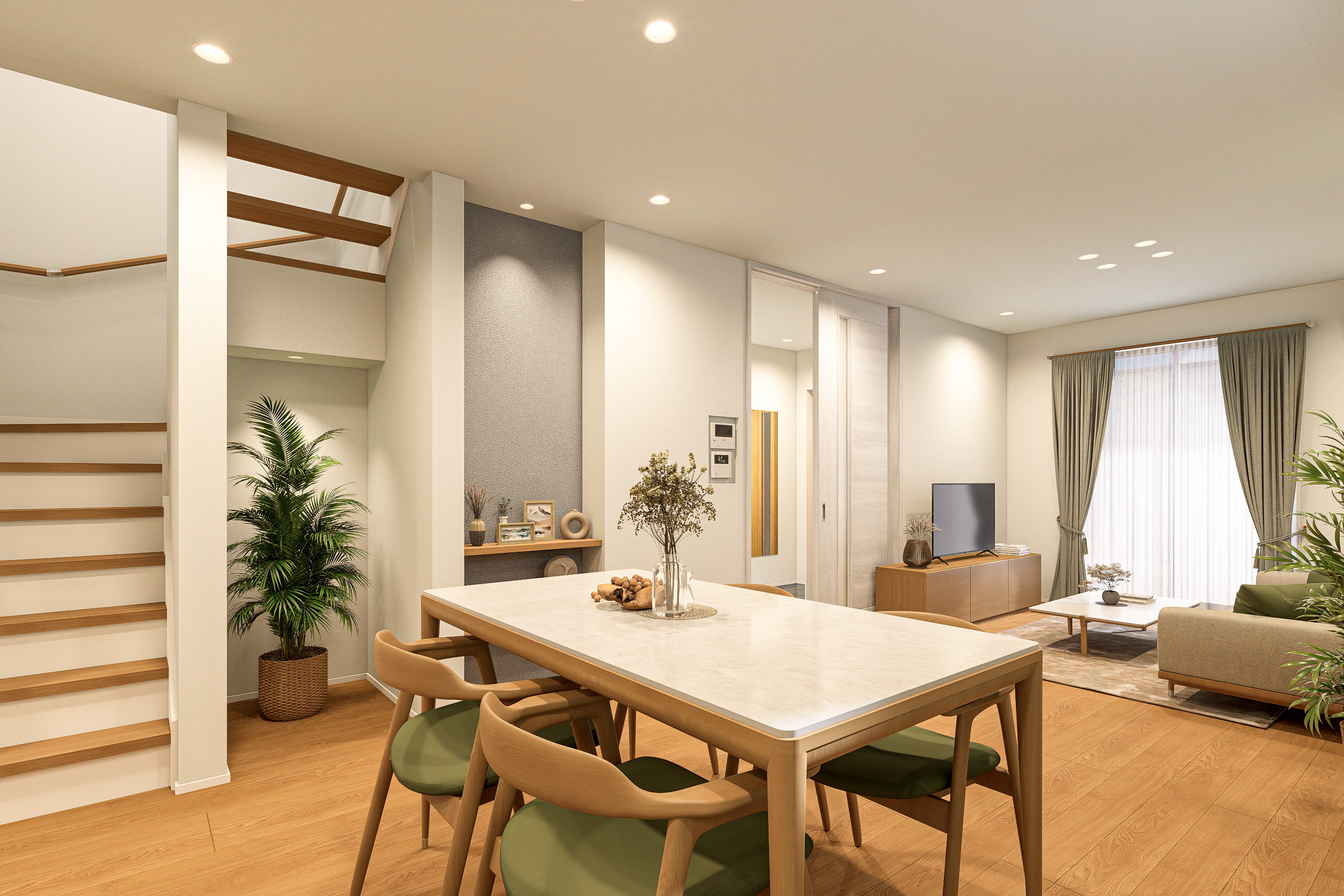 T-6/階段下にヌックスペースを設けた”特別感”のある間取り。家族で過ごす時間も自分だけの時間もどっちも快適!