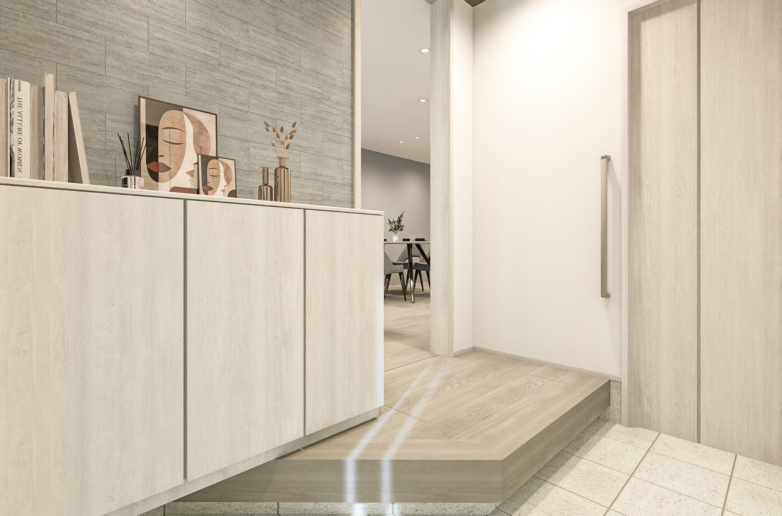 T-2／洗練されたシンプルさの中に、心をほどくやさしさを。帰るたびに“ほっとする自分”に出会える、上質なエントランス空間。