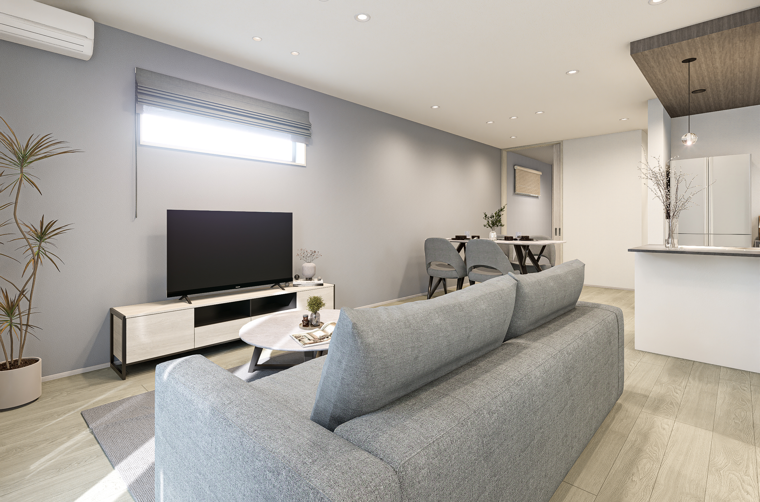 T-2／どんなインテリアも引き立つ、明るく洗練された空間。ゆったりと寛ぐ理想の暮らしが始まります。