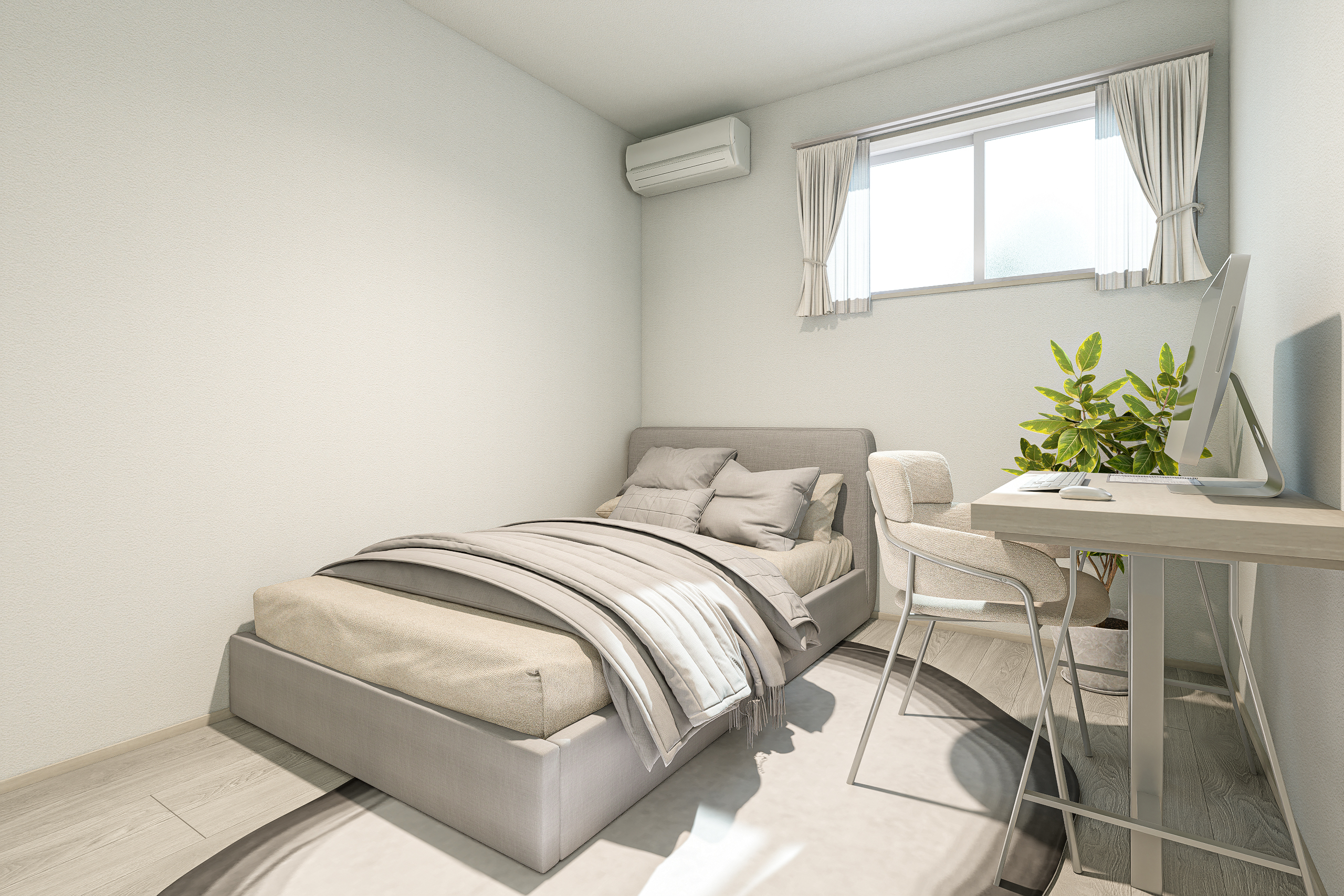 T-1/洋室は子供部屋はもちろん仕事や趣味に幅広く利用できます。家族1人1人が自分の空間を持てる間取り。※イメージとなります