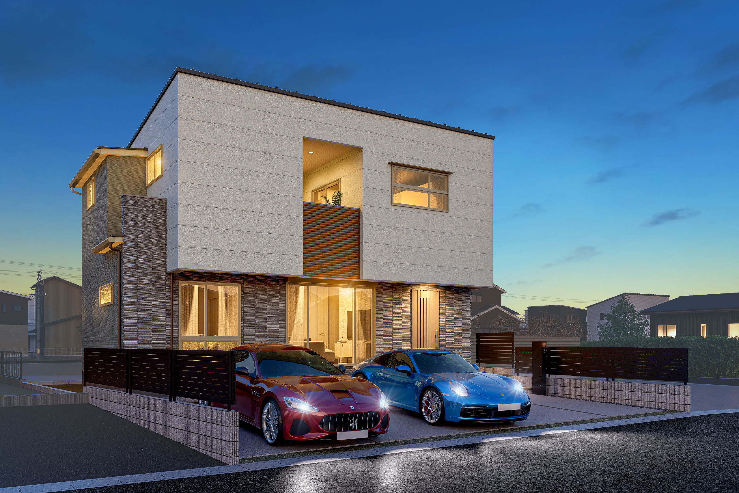 T-1/夜間外観完成イメージ