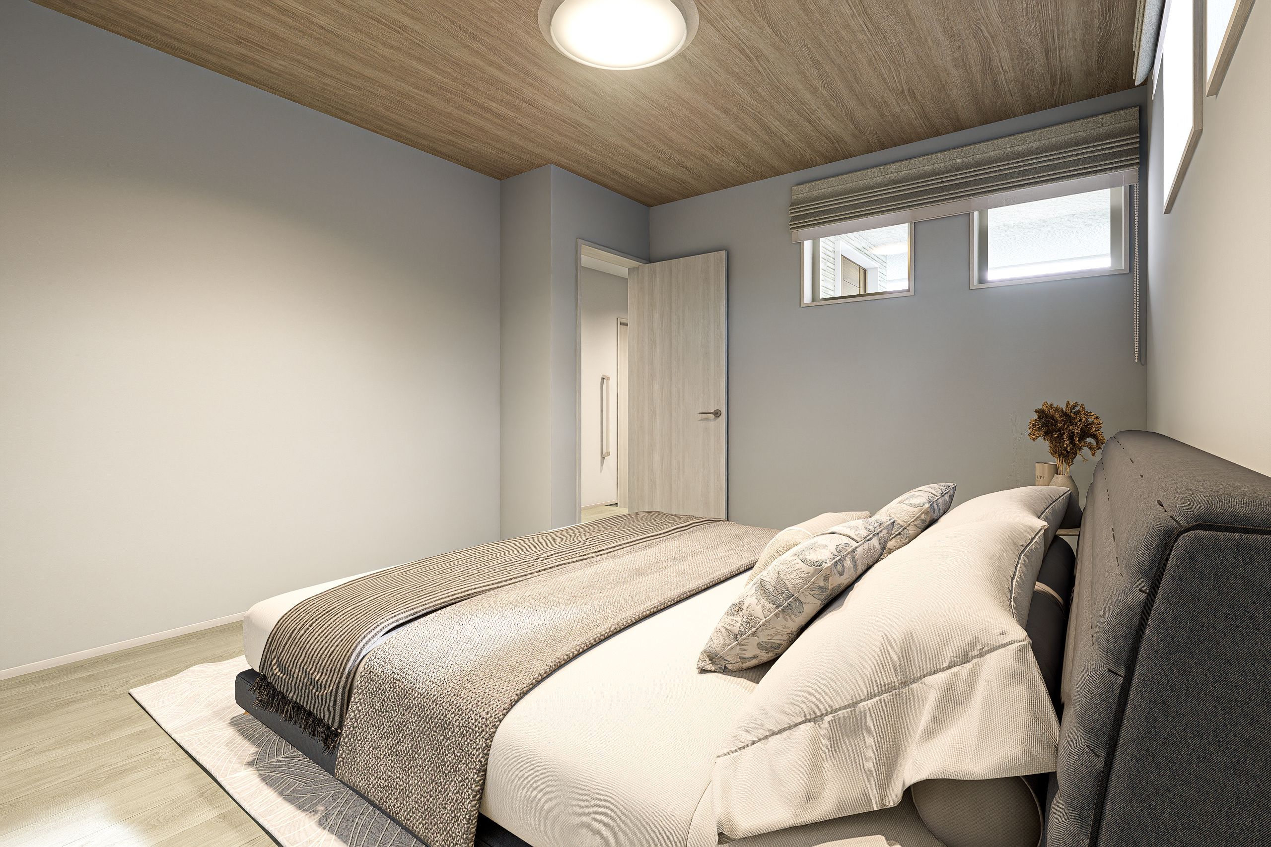 T-2／お気に入りのファブリックやインテリアで好みの空間レイアウトが楽しめます。※完成イメージ