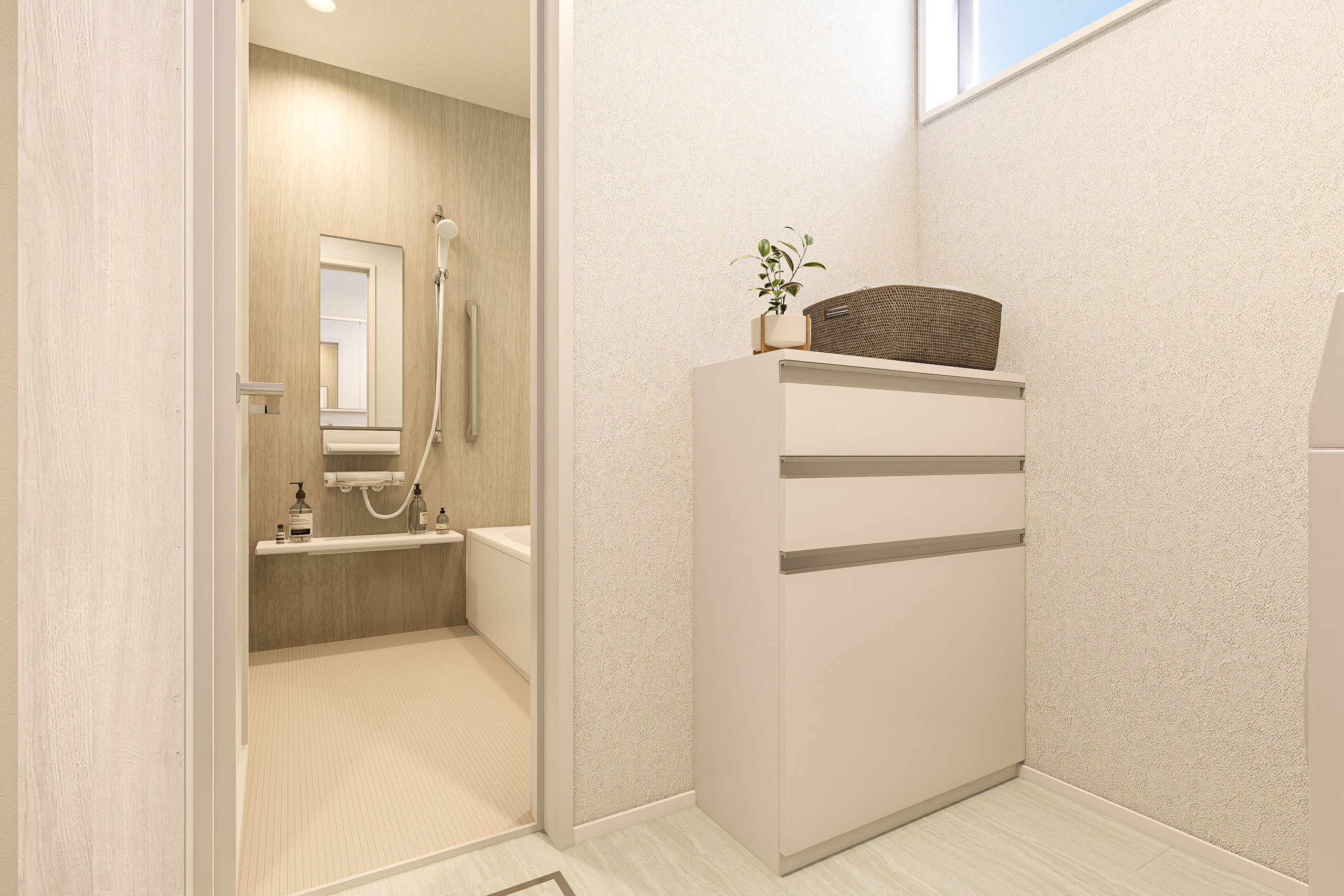 T-6/洗面室完成予想図