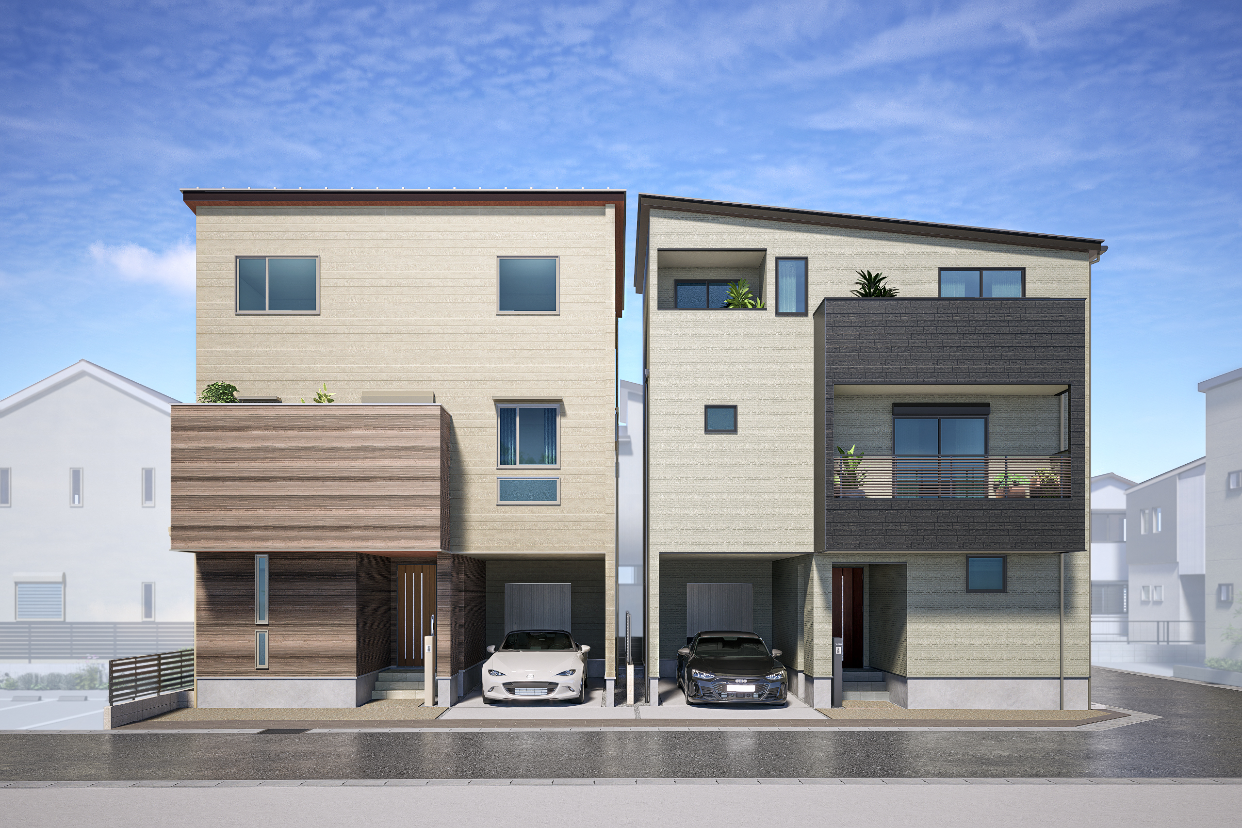 【新規プロジェクトリポート】「温かい家」と「クールな家」。西区又穂町の分譲住宅で考える、自分らしい暮らしの選び方。