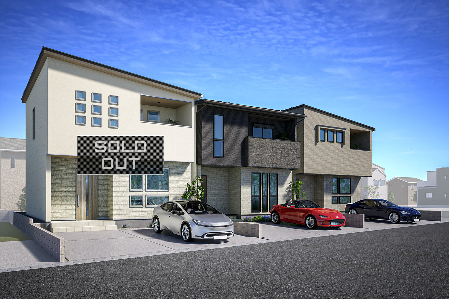 T-1(ご成約済)、T-2、T-3/多彩な収納を備え、暮らしやすさと、耐震等級3の安心感も兼ね備える高性能住宅。