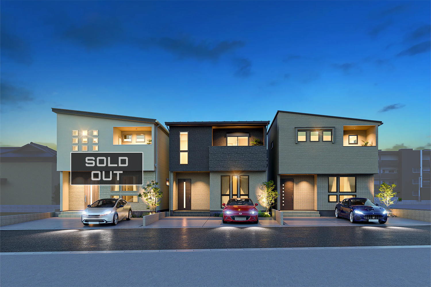 T-1(ご成約済)、T-2、T-3/小学校まで徒歩8分、暮らしと子育てを支える高性能邸宅。