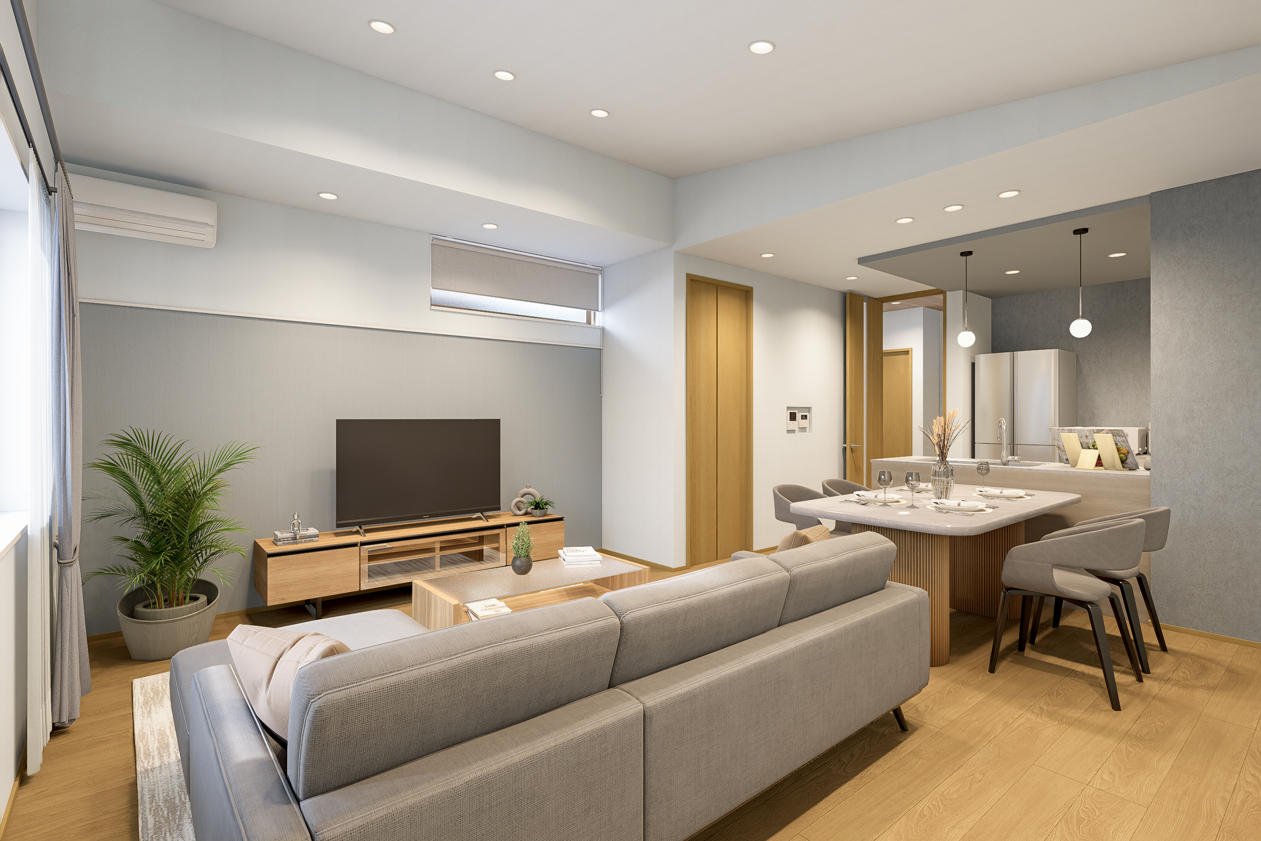 T-4／2階LDKだからこその開放感と奥行き感が、光に満ちた心地良い暮らしを叶えます。