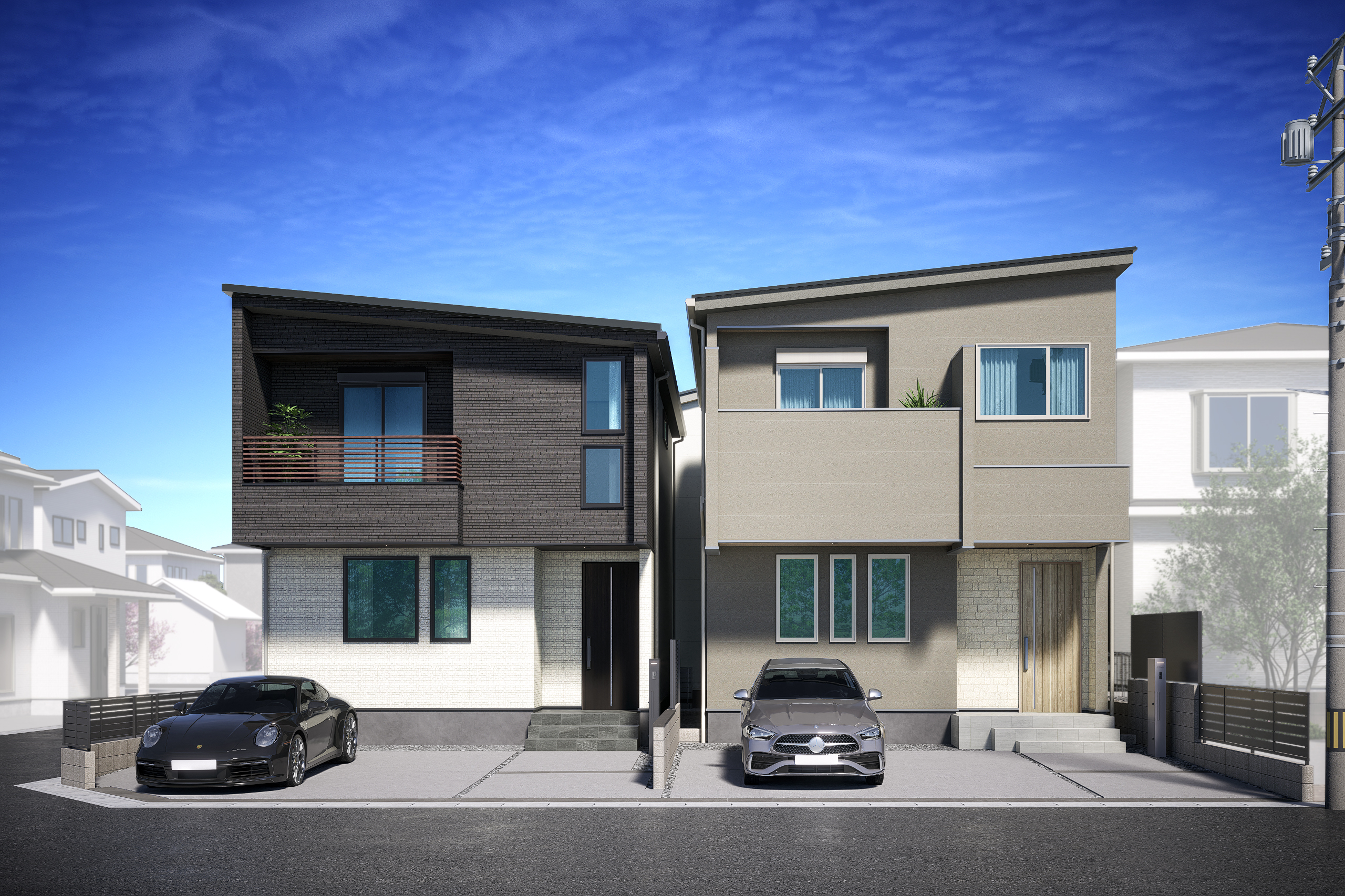 清須市西枇杷島町の新築一戸建て｜駅徒歩4分の「選べる3つの暮らし」。ZEH仕様と個性が光る全3邸