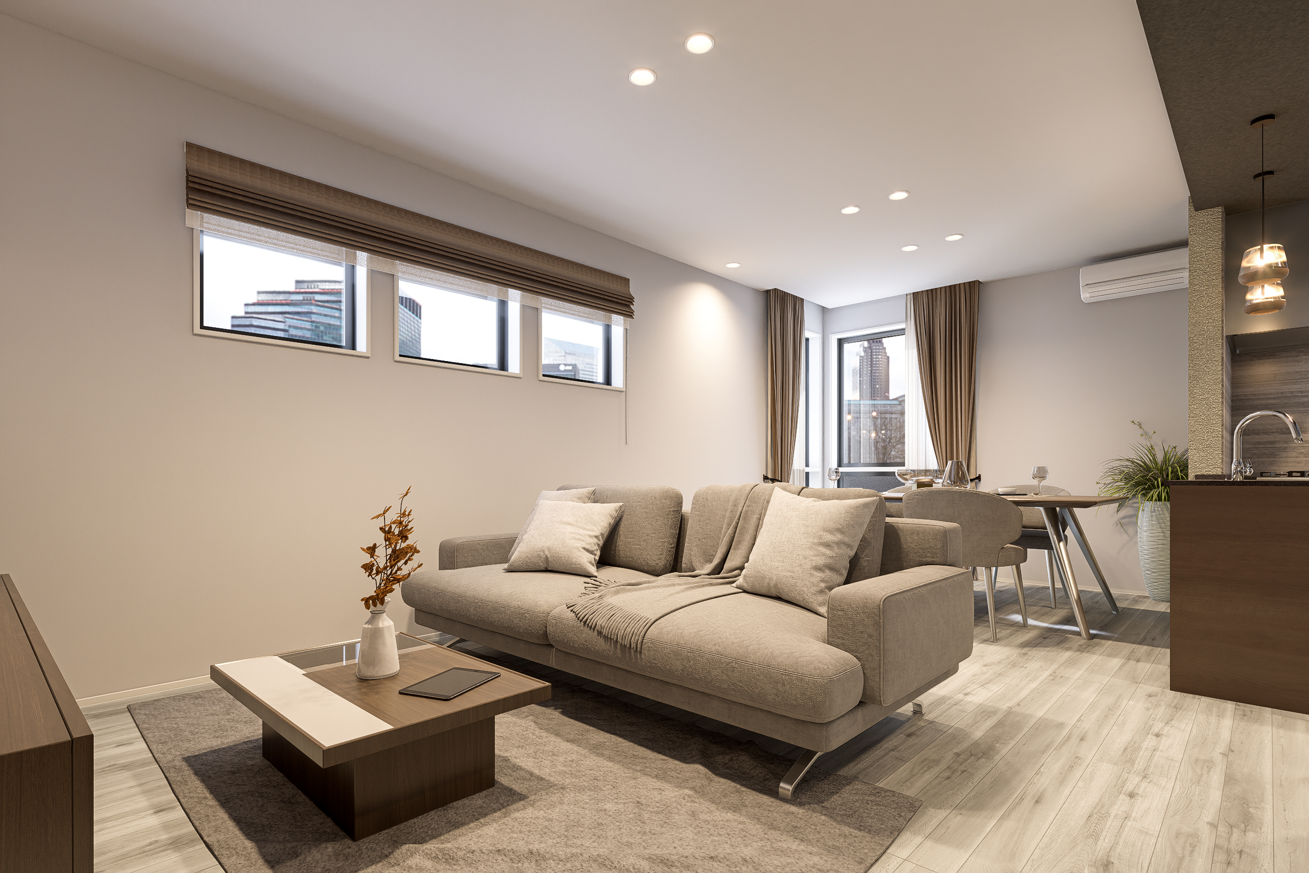 T-1／断熱性・防火性に優れた窓を採用し、心地よい陽差しをしっかりと取り込むことで過ごしやすい快適な住空間に。