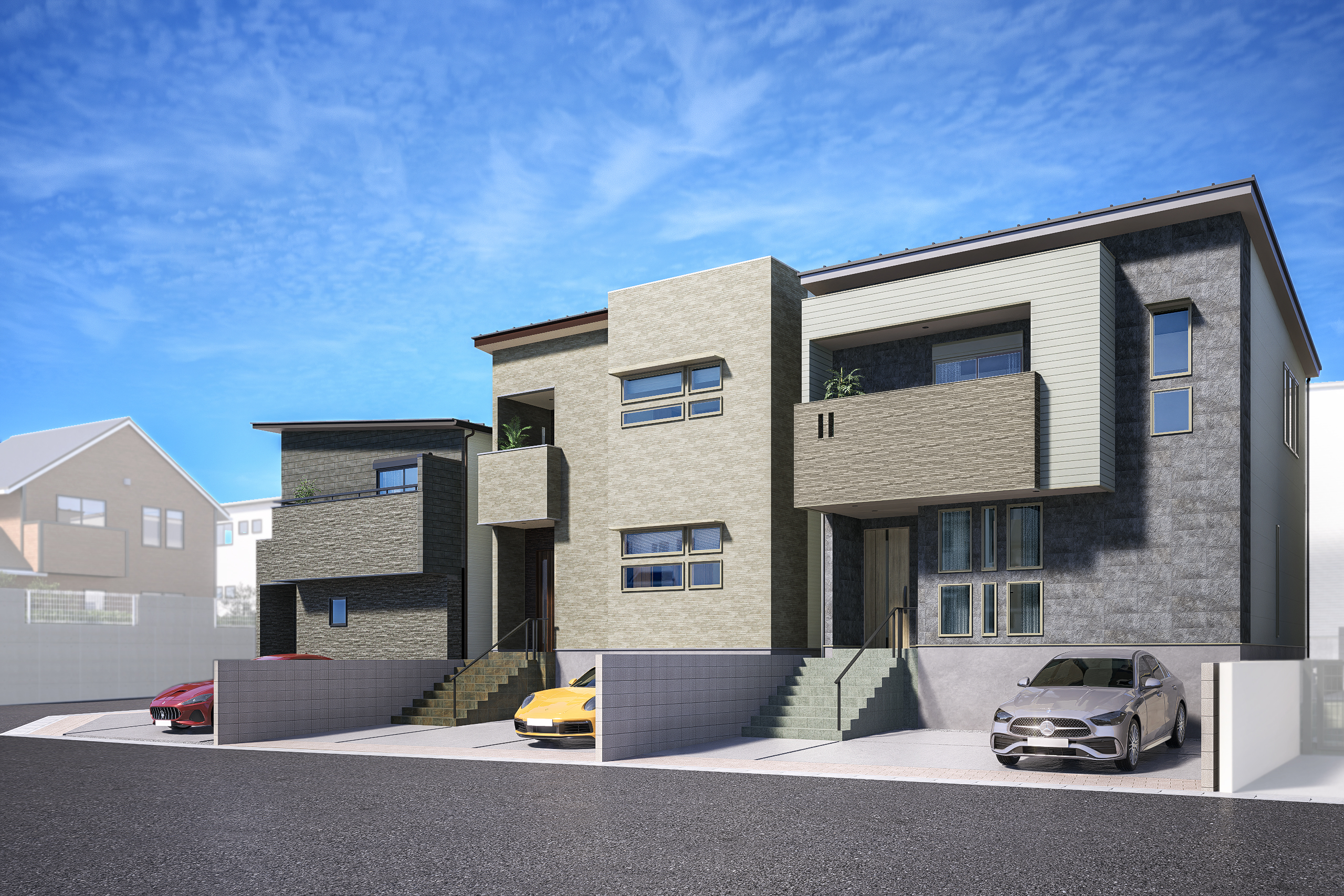 T-3(ご成約済み)、T-2、T-1/外観イメージ