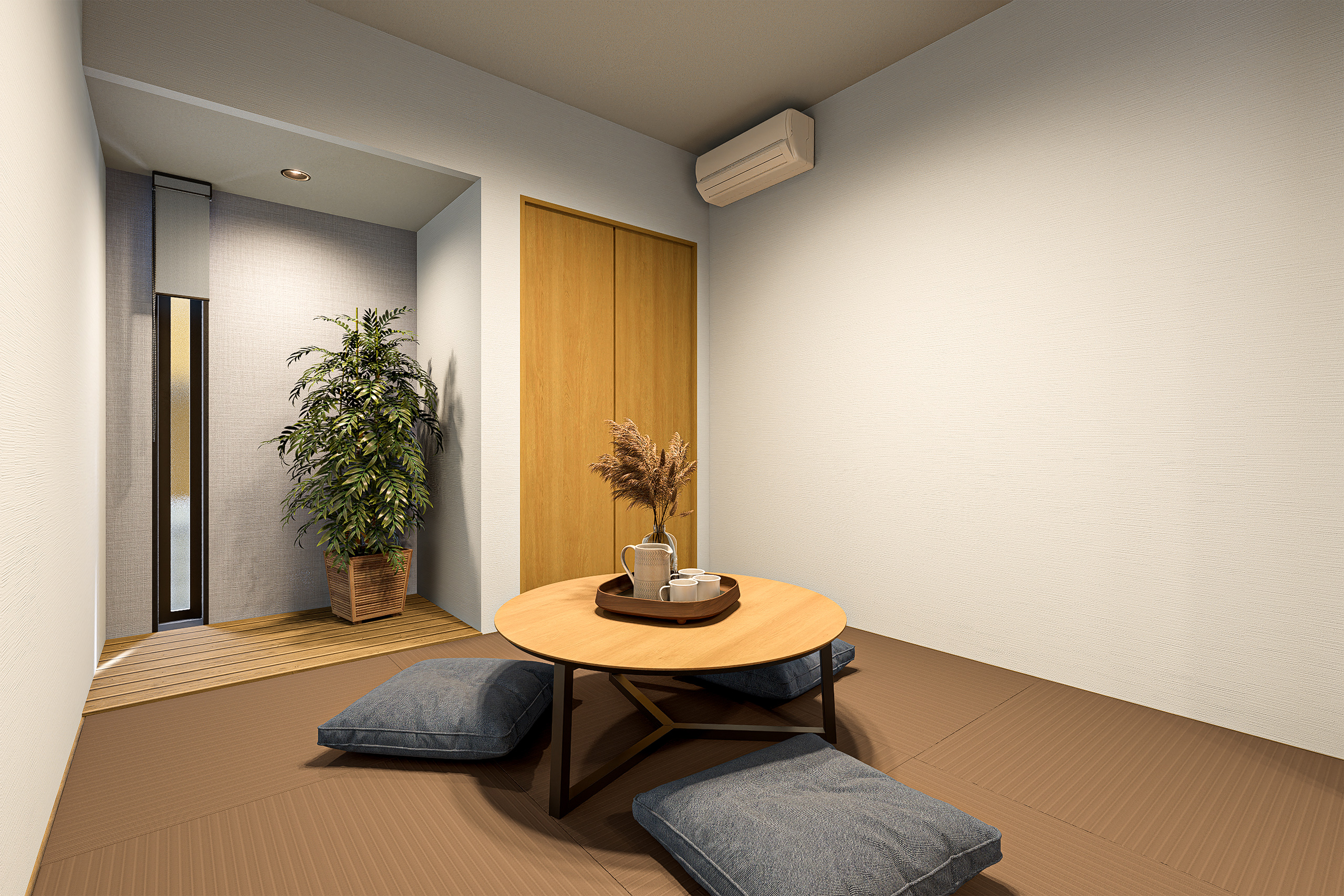 T-3／和モダンな和室は癒しと利便性を兼ね備えたユーティリティな空間。暮らしにプラスαをもたらします。