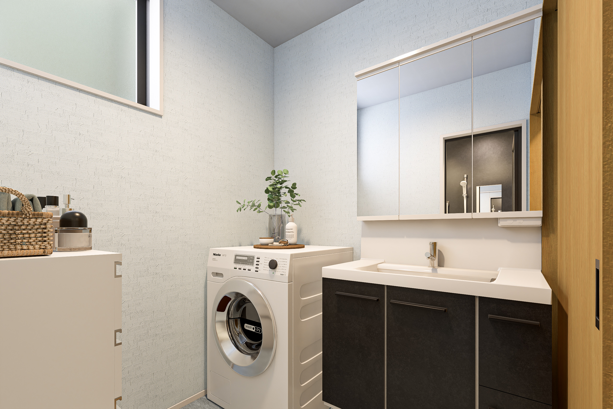 T-3／洗面脱衣室完成予想図