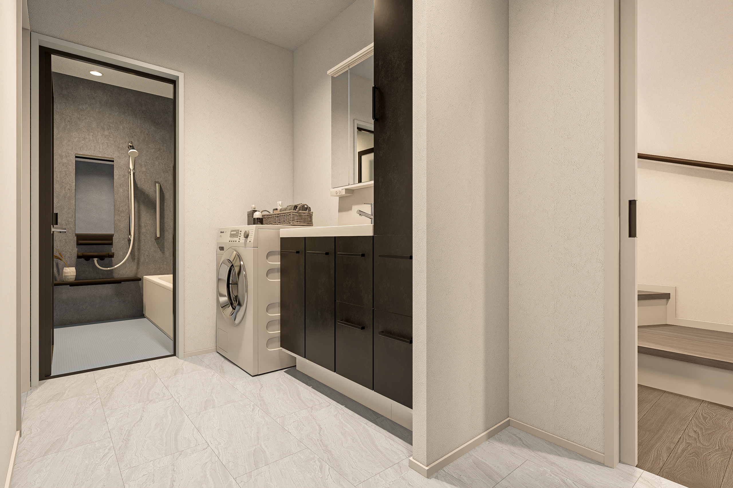 T-2／洗面脱衣室完成イメージ