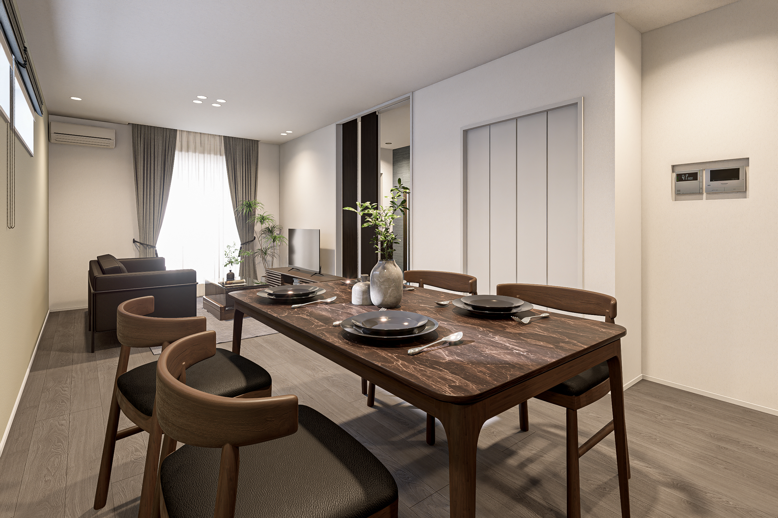 T-2／窓面積の大きい南側には、大きく進化したアルミ樹脂複合窓を採用。家族みんなに心地よい空間をつくります。