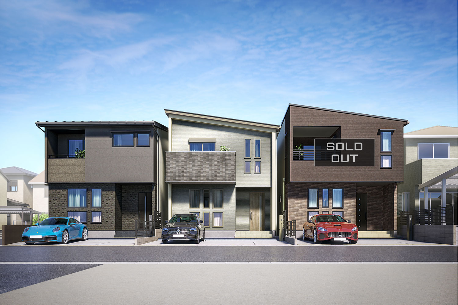 【光が描く美しきライン知多町の空を掌握する、デザイナーズ邸宅】春日井市知多町　勝川駅