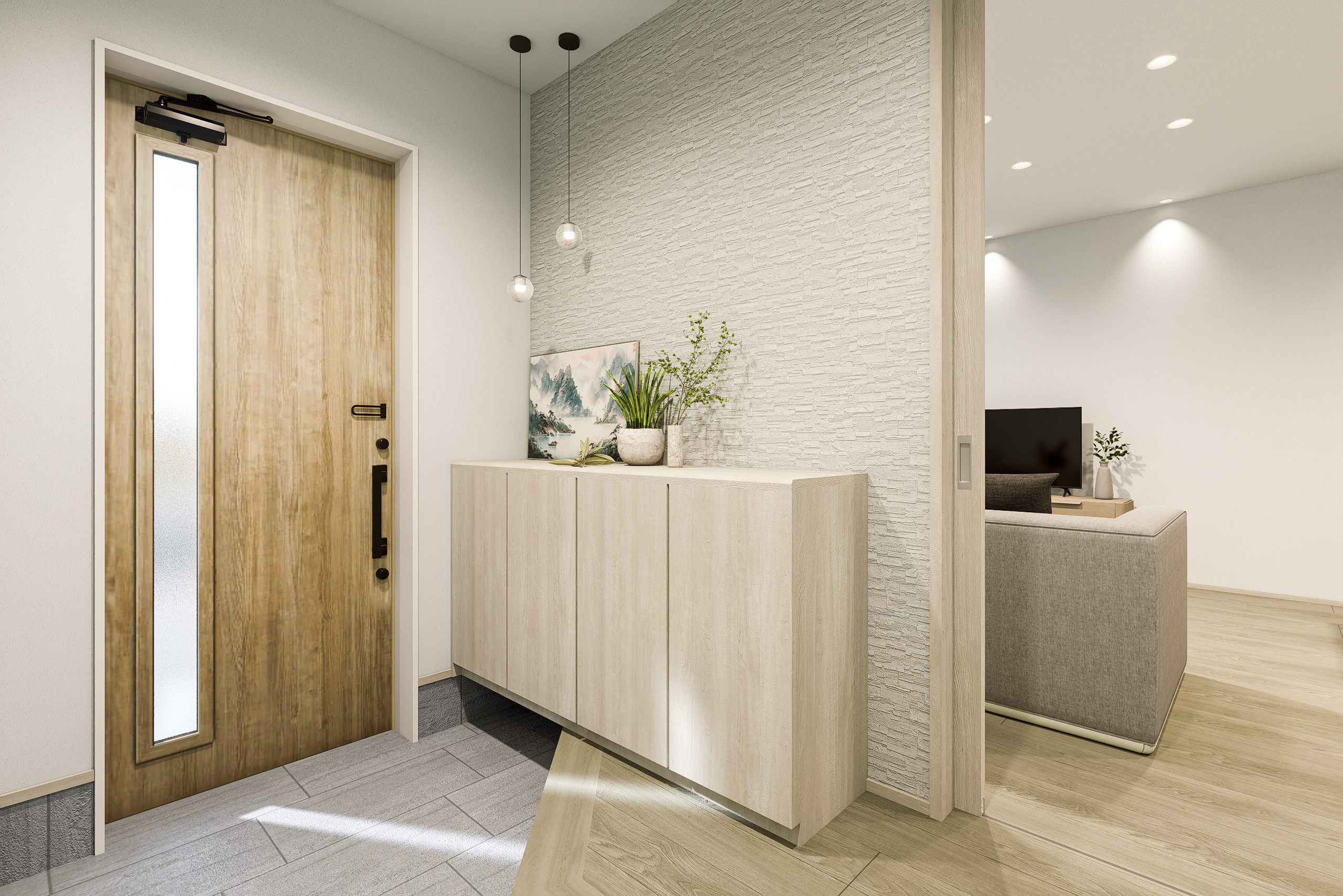 T-4／玄関完成予想図