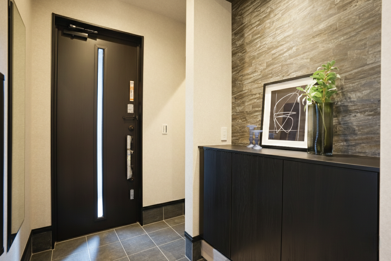 T-2/スマートフォンやリモコン、カードキー、タグキーを使用して玄関ドアの施解錠ができるFamiLock電気錠を採用。