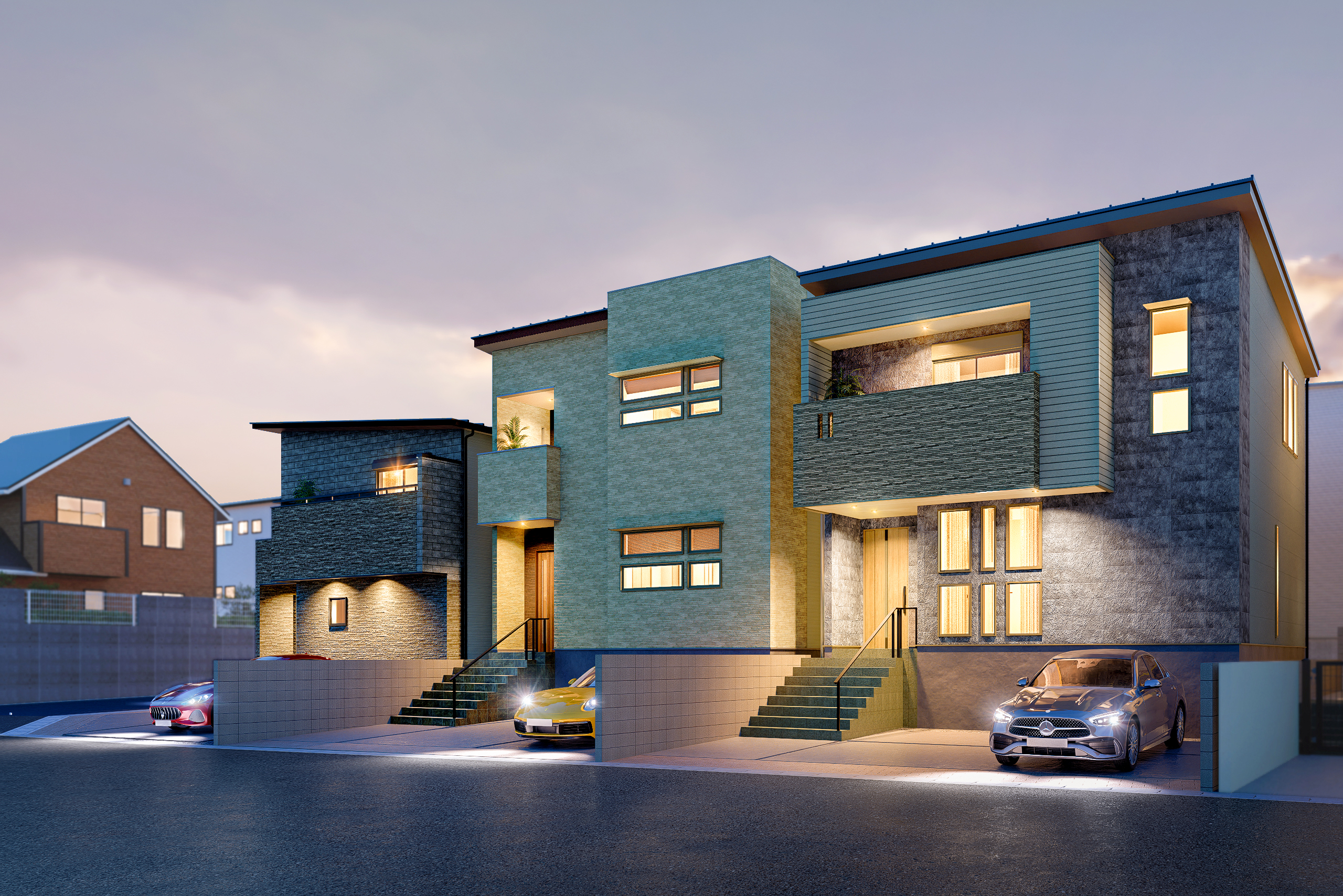 T-3(ご成約済み)、T-2、T-1/外観イメージ