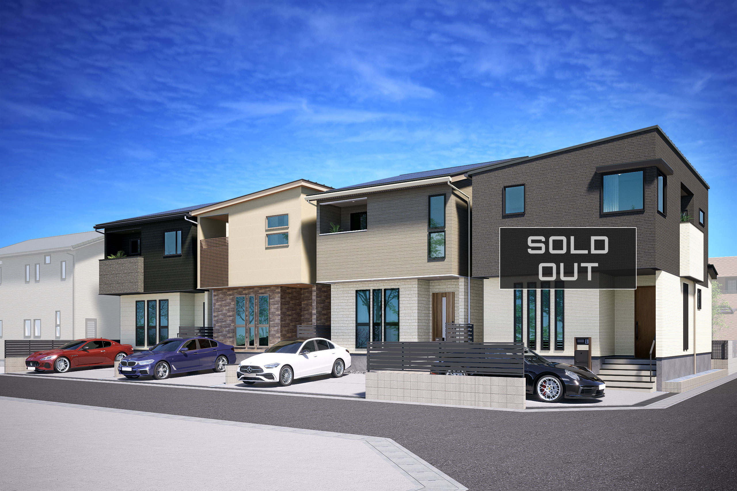 T-1、T-2、T-3、T-4(ご成約済み)/外観完成イメージ