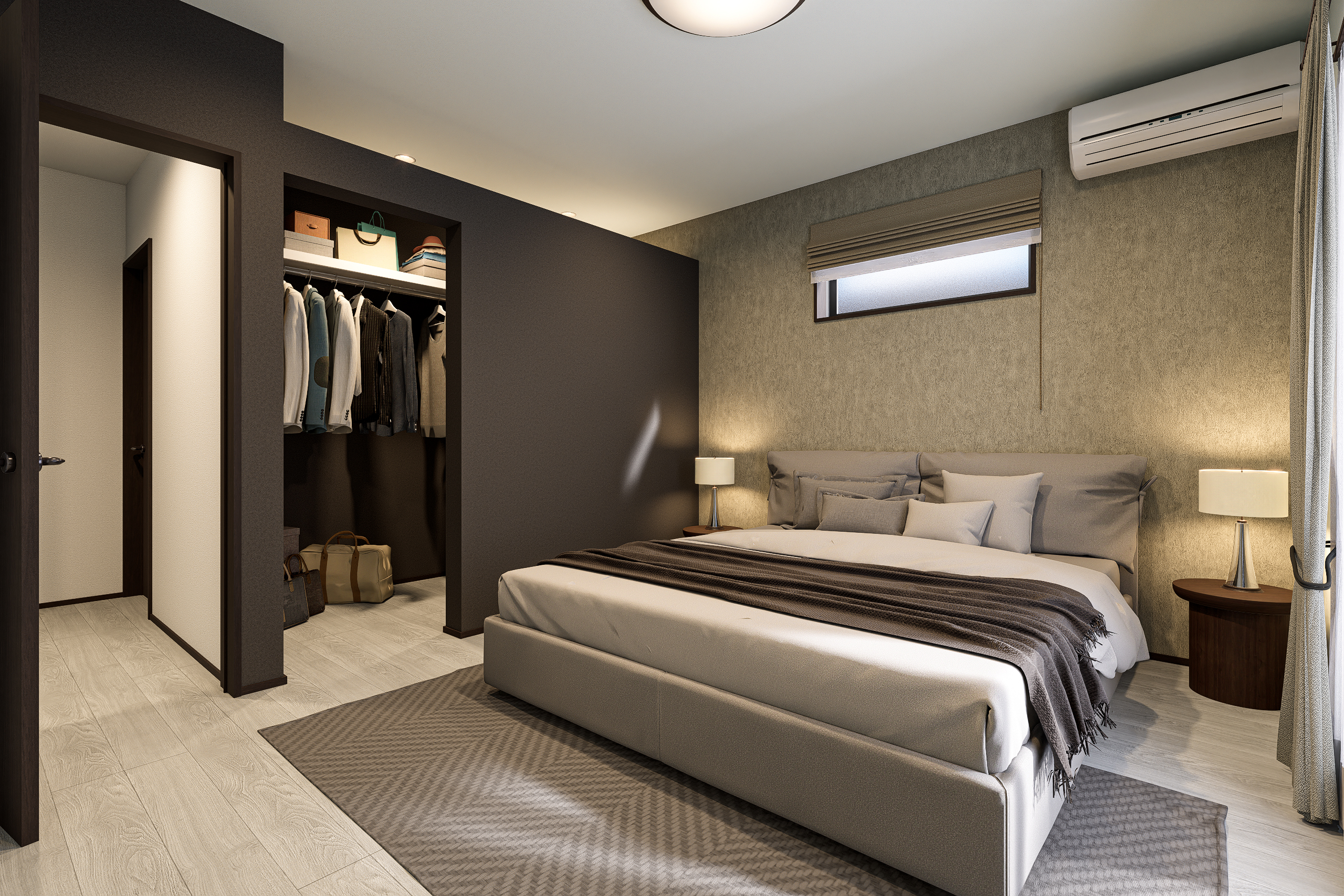 T-2/身支度がしやすい構造は、取り込んだ洋服をしまうのにも最適な動線で暮らしをスマートに演出します。