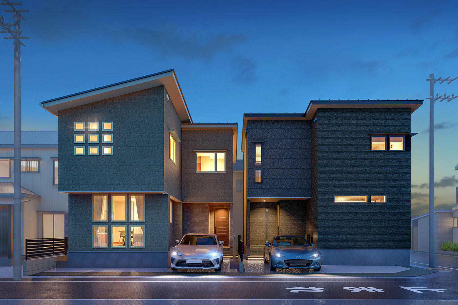 T-2、T-1/夜間外観