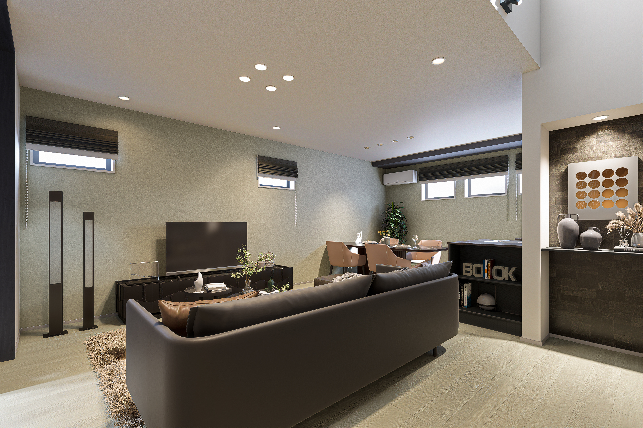 T-4／好みのインテリアシーンにマッチする広々とした空間が、家族の団らんの時間をより豊かに彩ります。