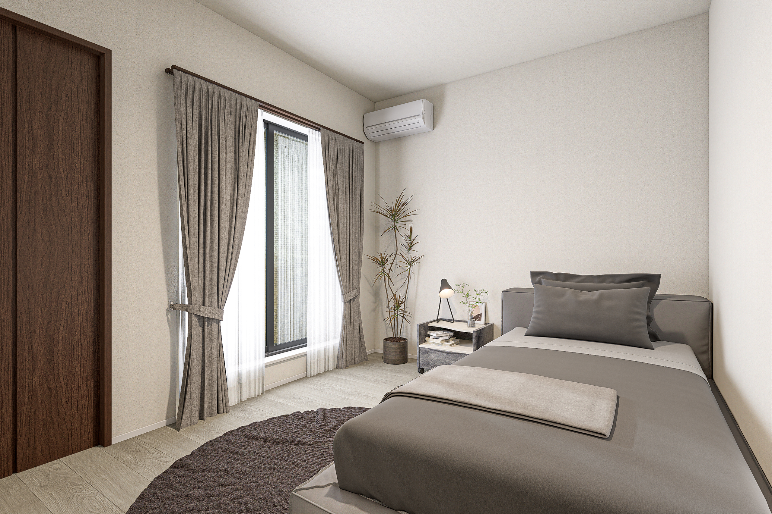 T-2/全洋室5帖以上のゆとりと、個別のクローゼットを完備。お子様が自分の持ち物を管理し、個室での時間を楽しむことで、自立心と健やかな成長を優しくサポートする間取りです。