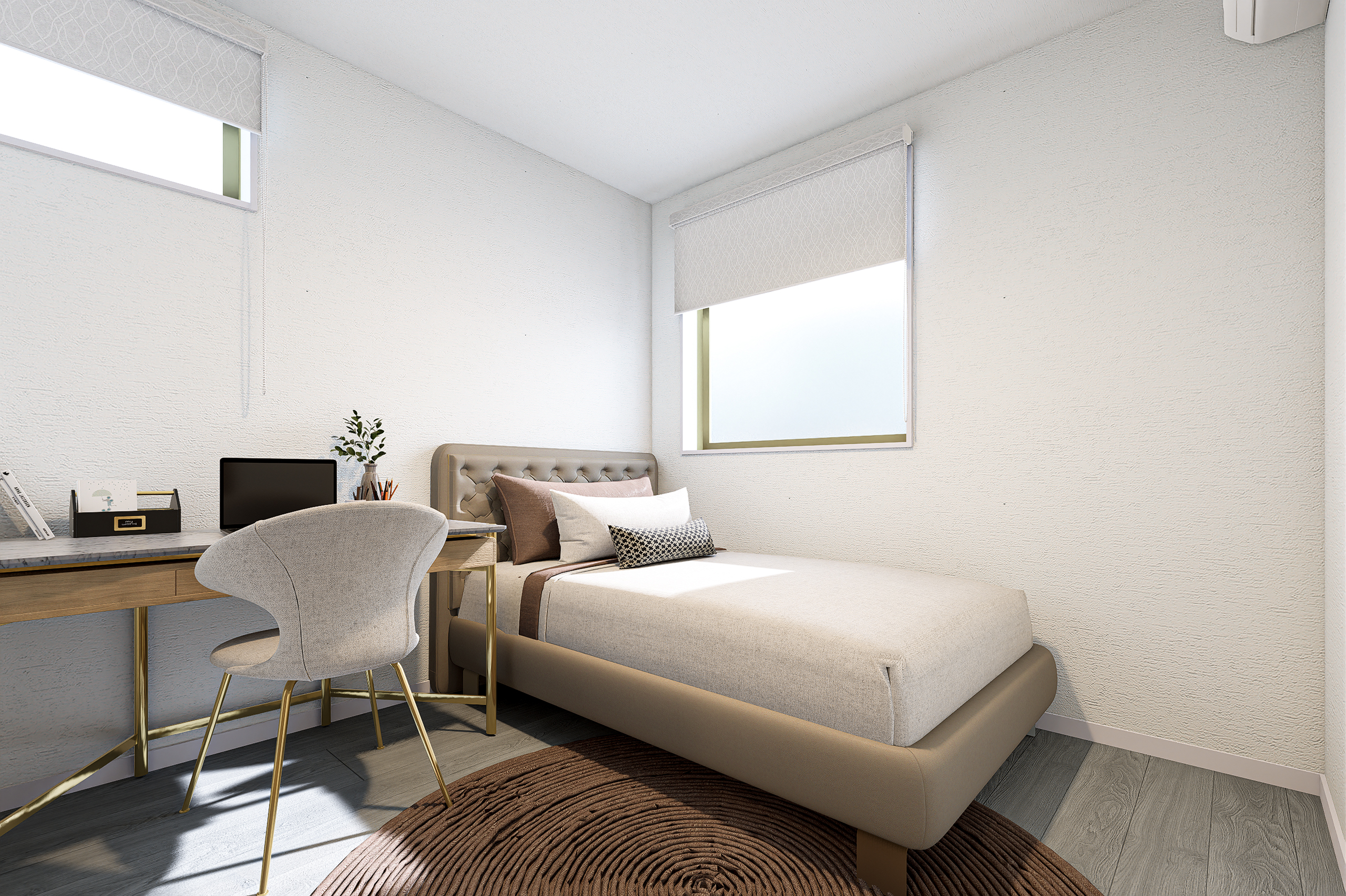 T-5／収納力と快適性を両立した洋室。お子様の成長に合わせたお部屋作りや、自由な暮らしが叶います。