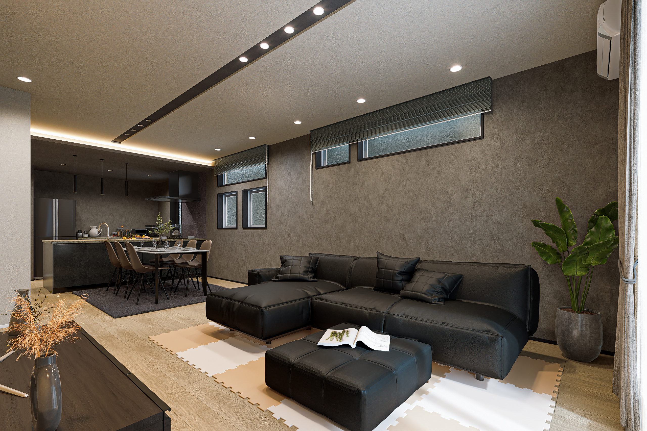 T-1／クールで穏やかな佇まいが、安らぎに満ちたひと時をもたらします。床暖房が標準装備されています。 ※イメージとなります